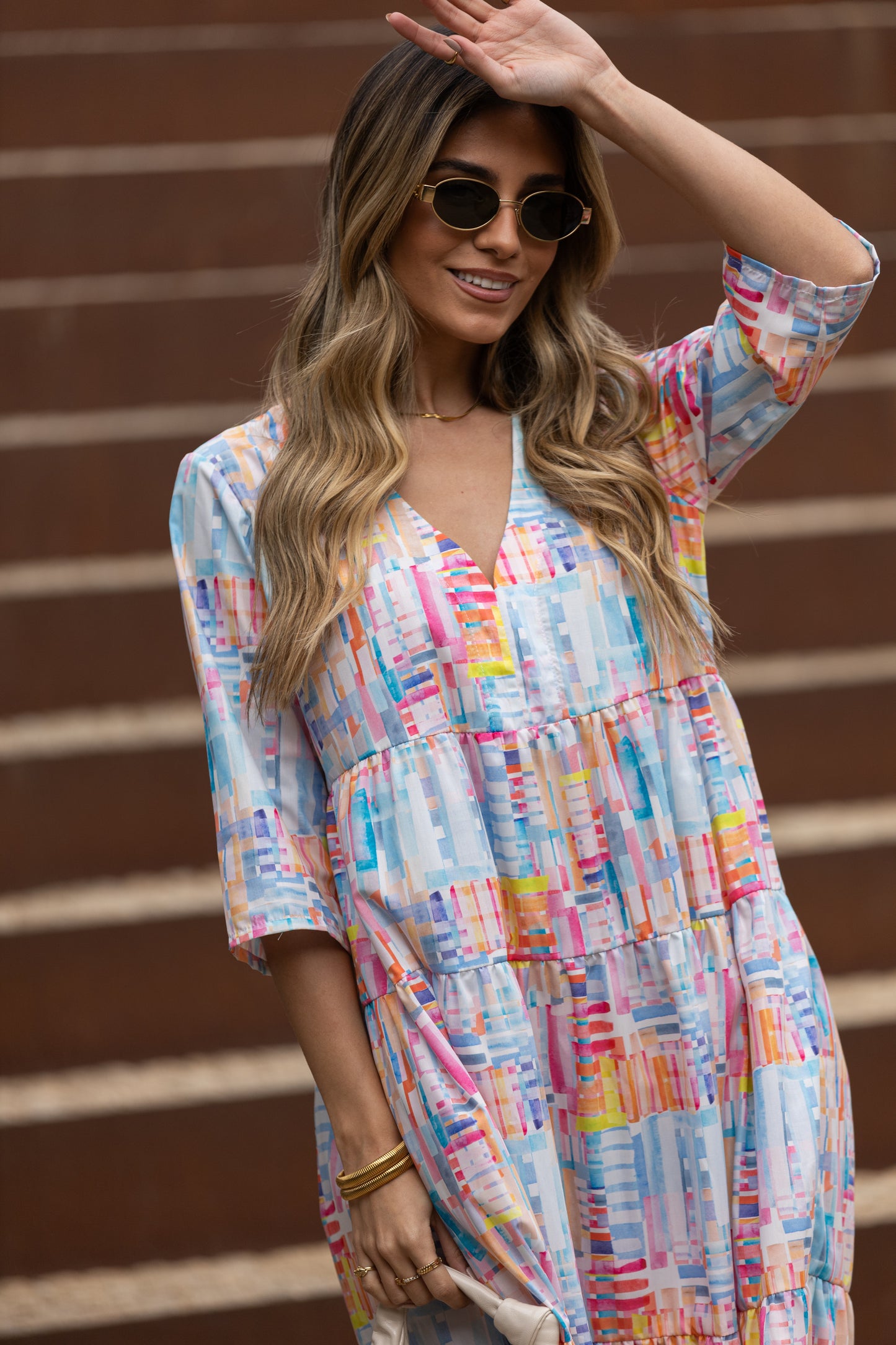 Vestido largo con volantes