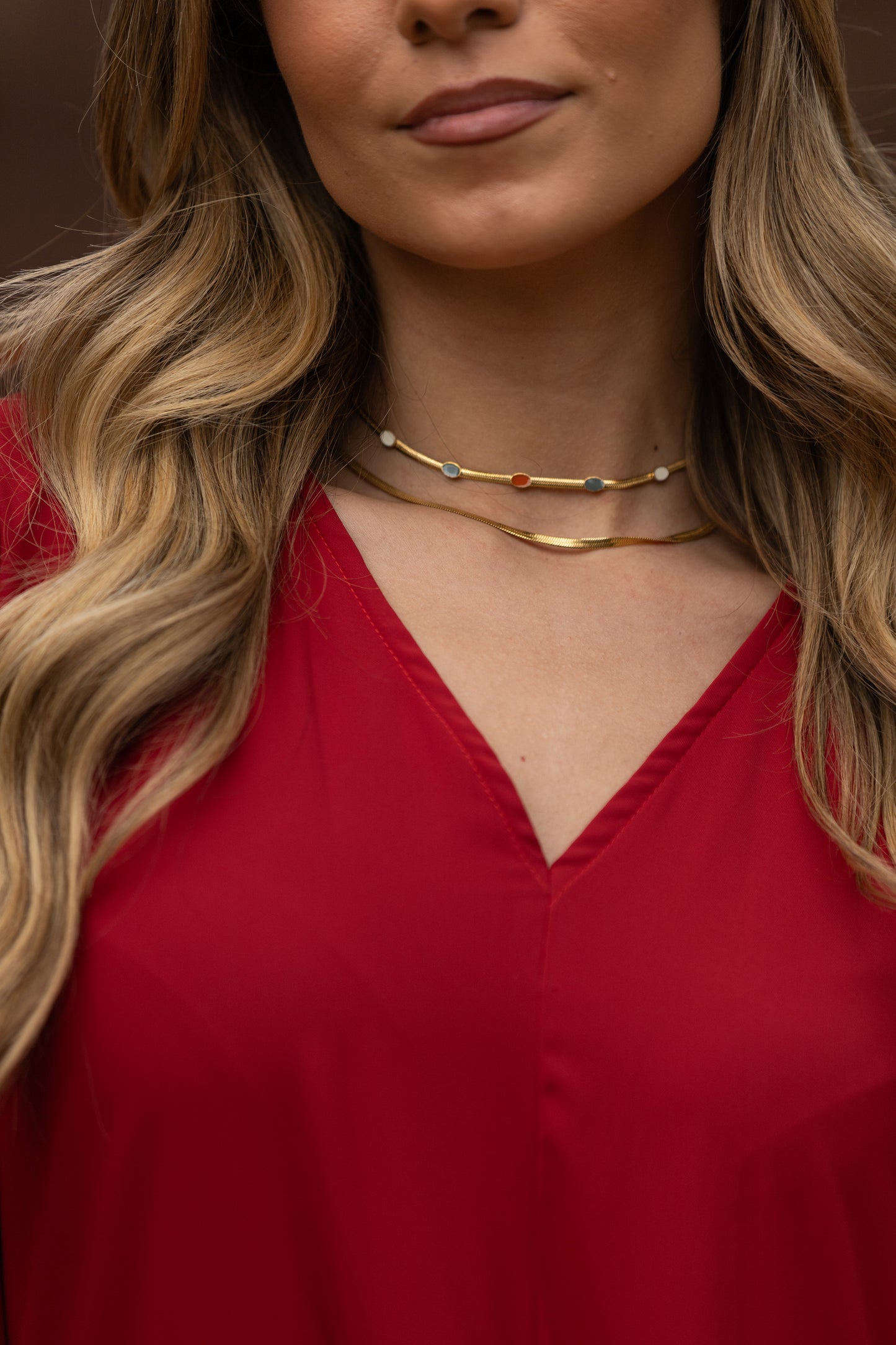 Collar corto dorado