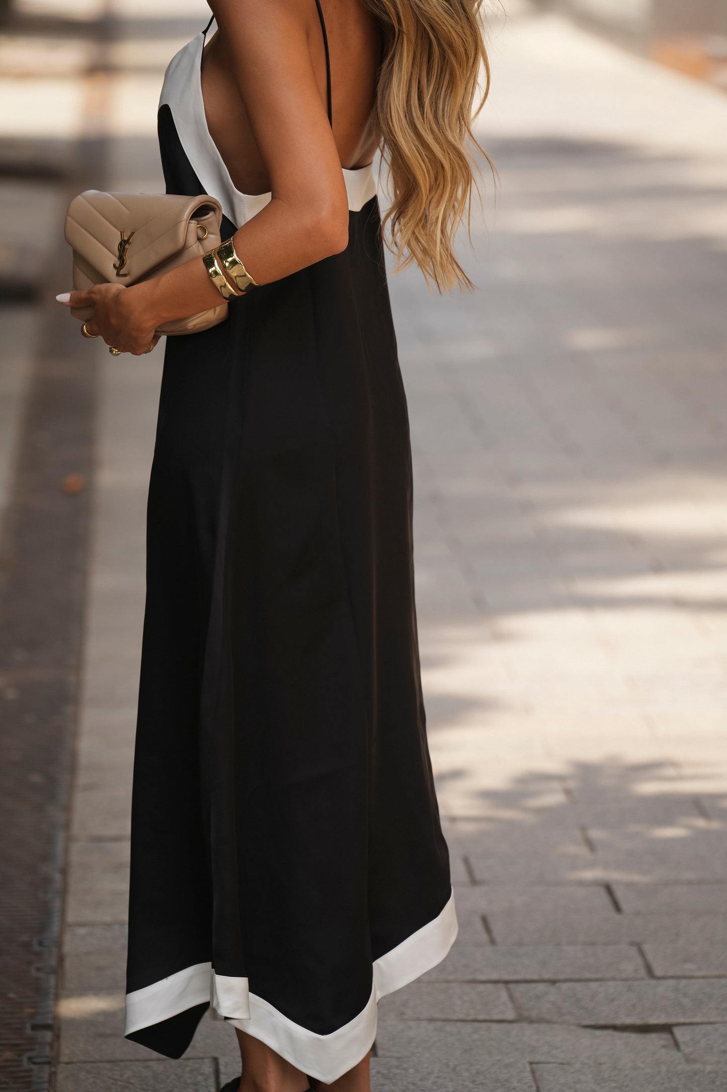 Vestido largo con tirantes