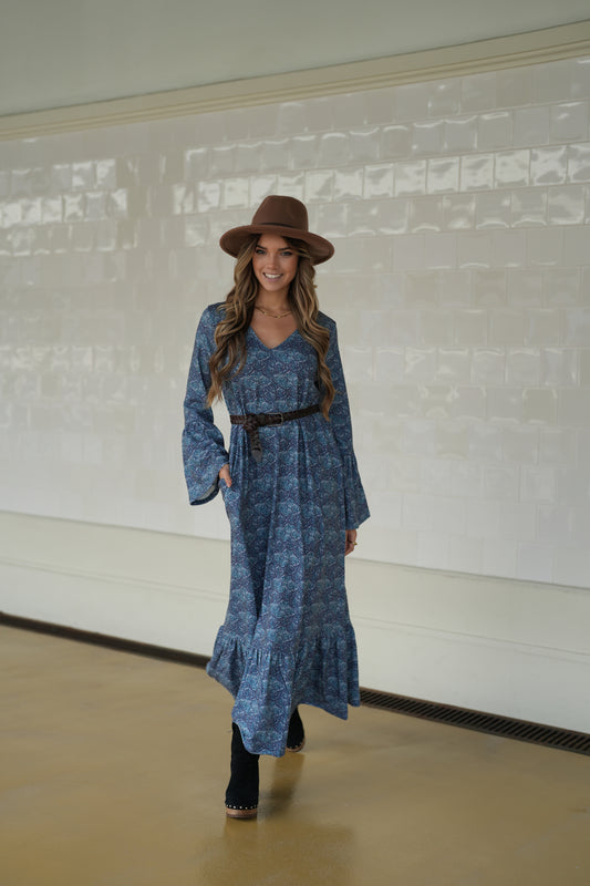 Vestido largo de punto cálido