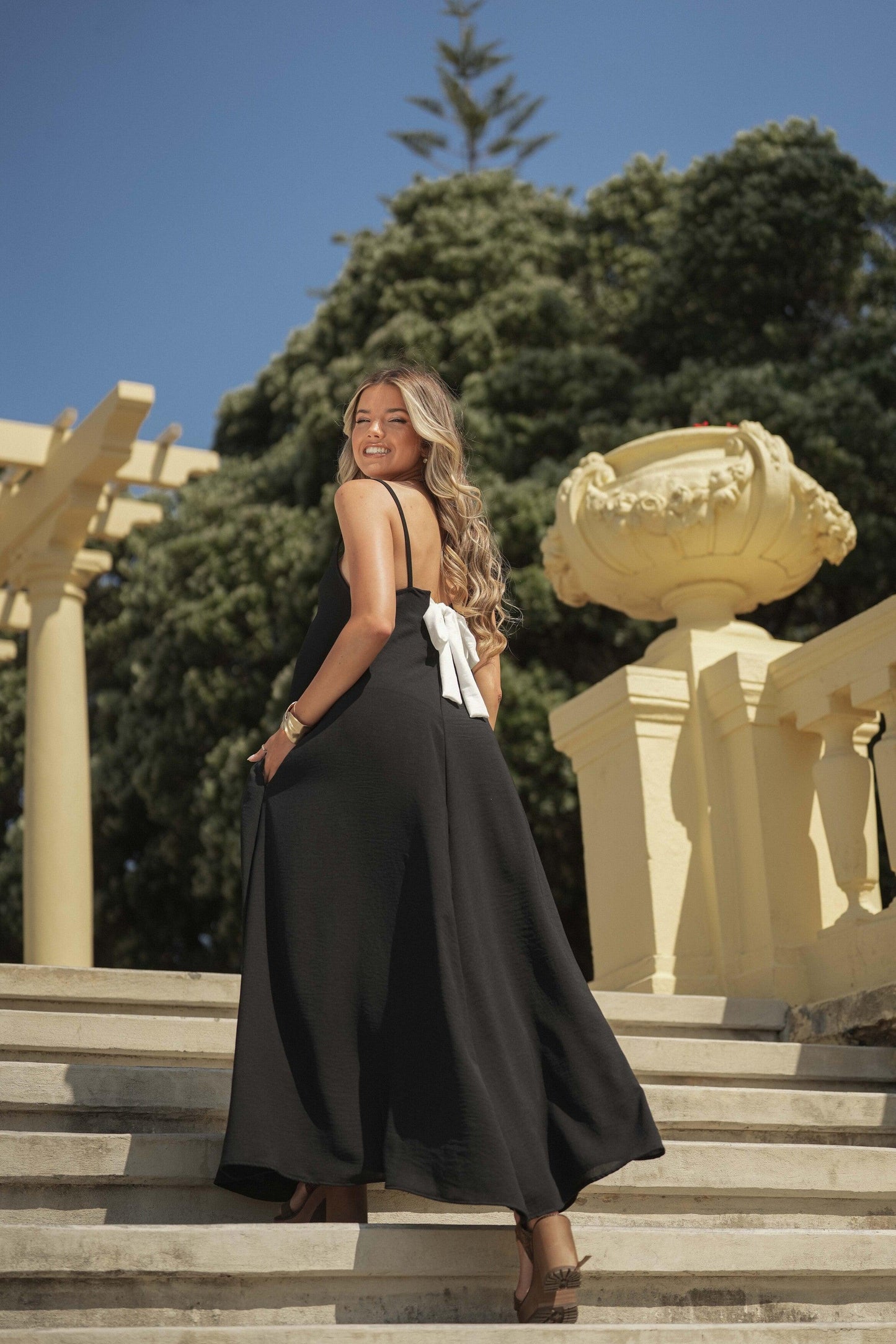 Vestido largo negro