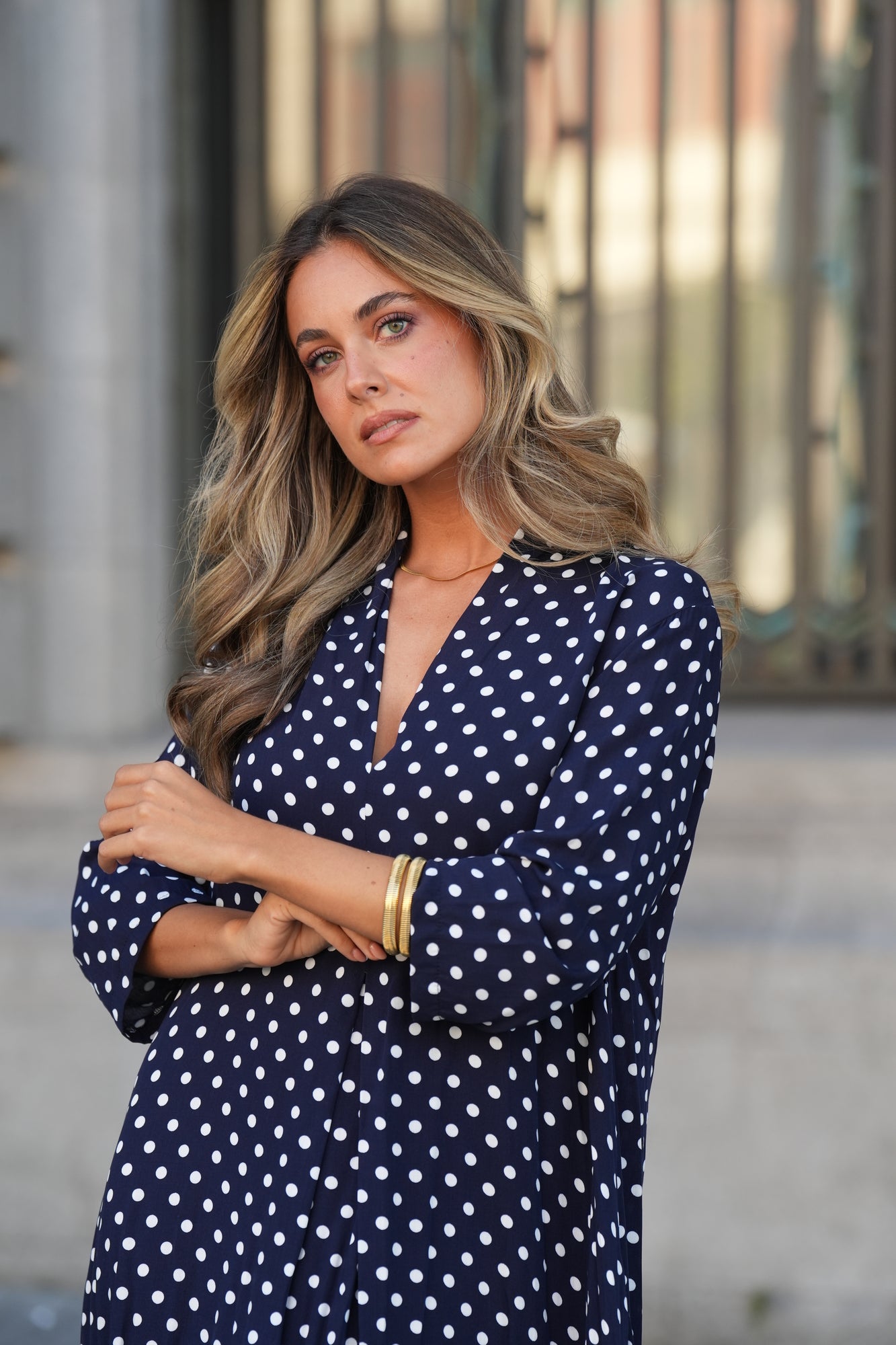 Vestido largo estampado