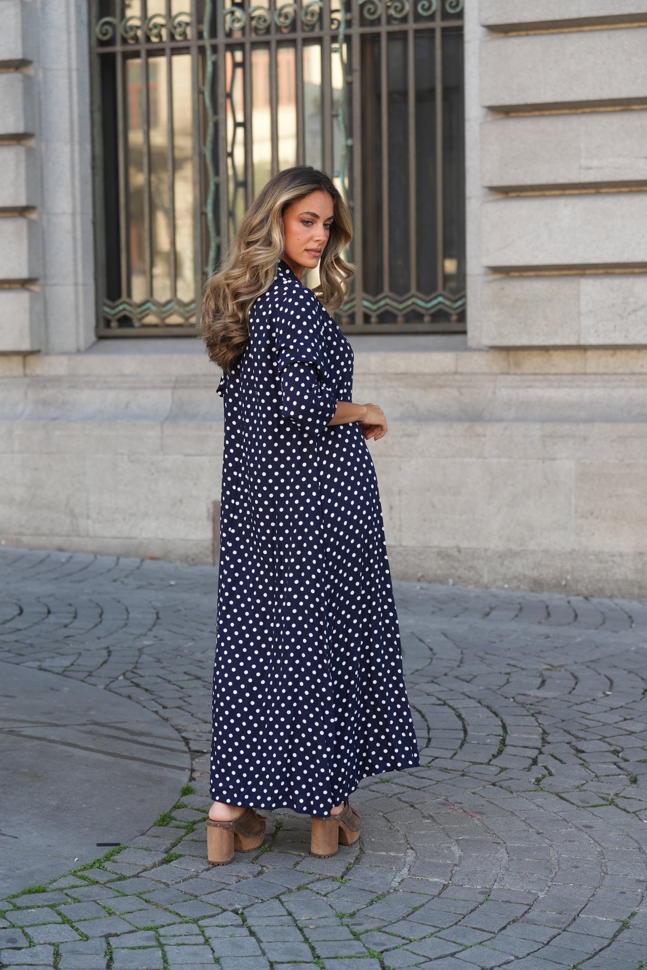 Vestido largo estampado
