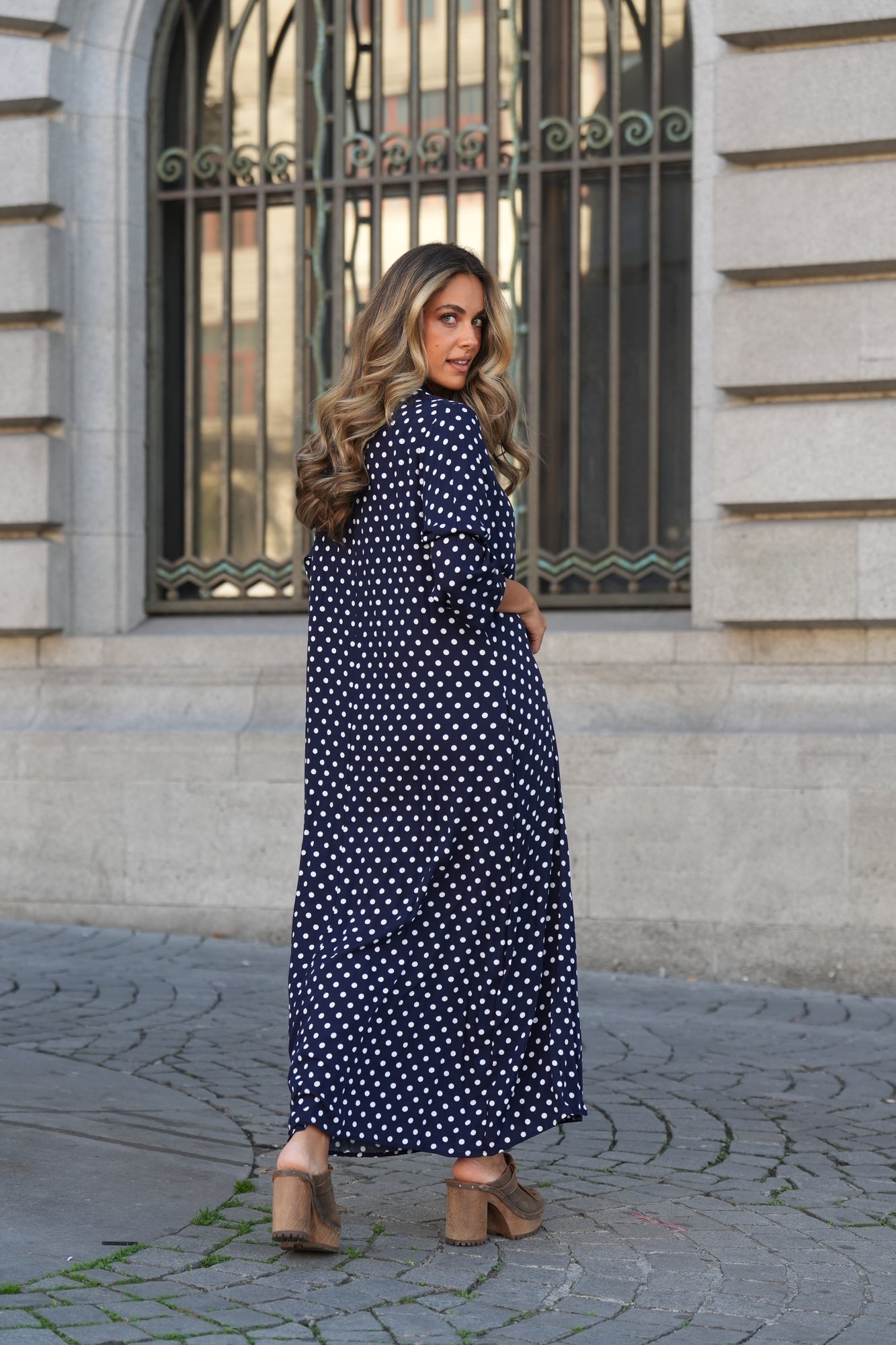 Vestido largo estampado