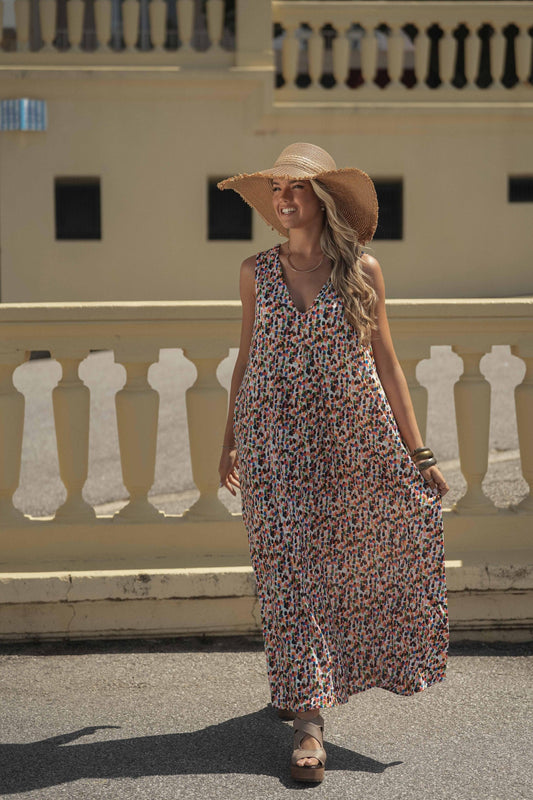 Vestido largo de punto