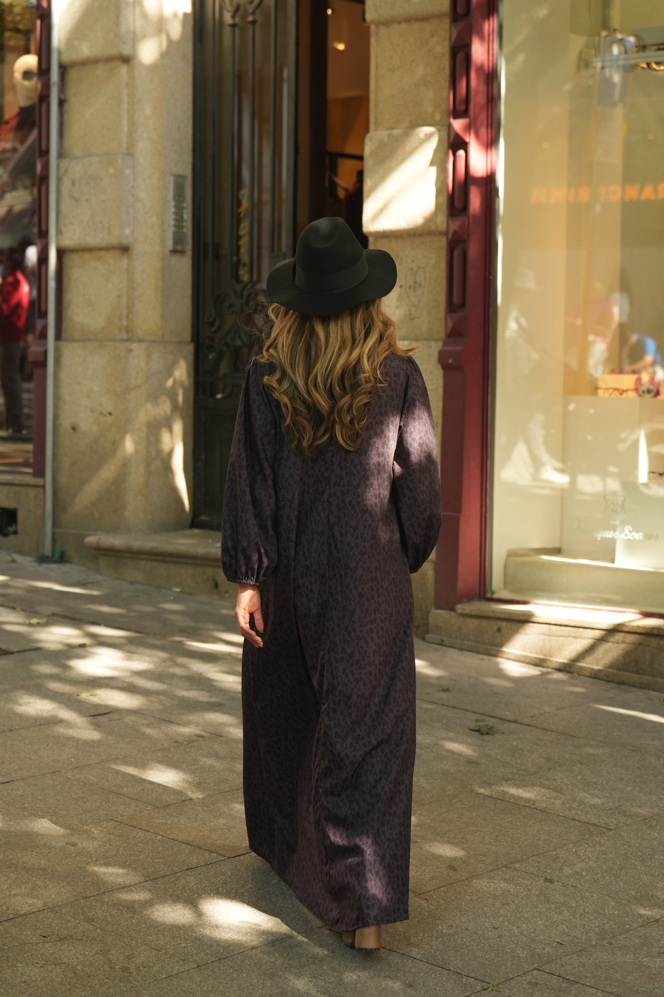 Vestido largo estampado