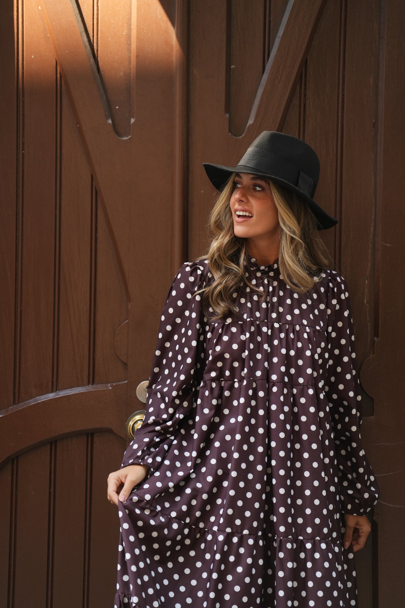 Vestido largo con volantes