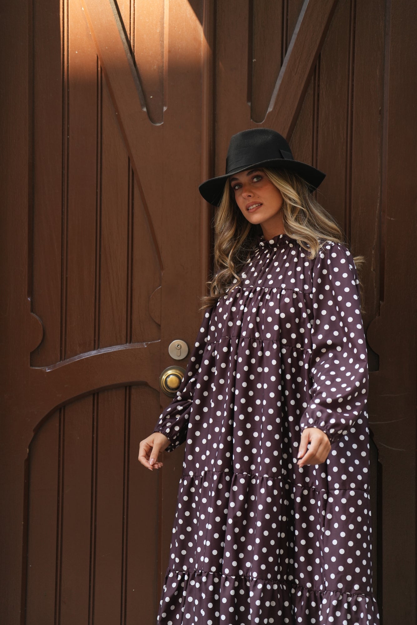 Vestido largo con volantes