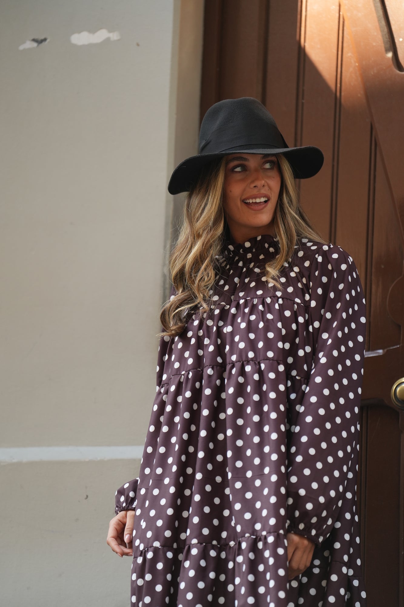 Vestido largo con volantes