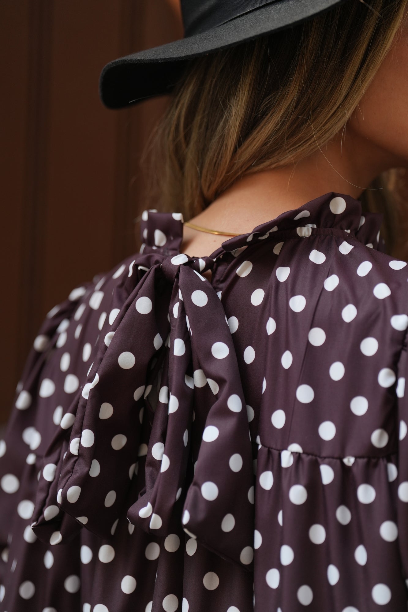 Vestido largo con volantes