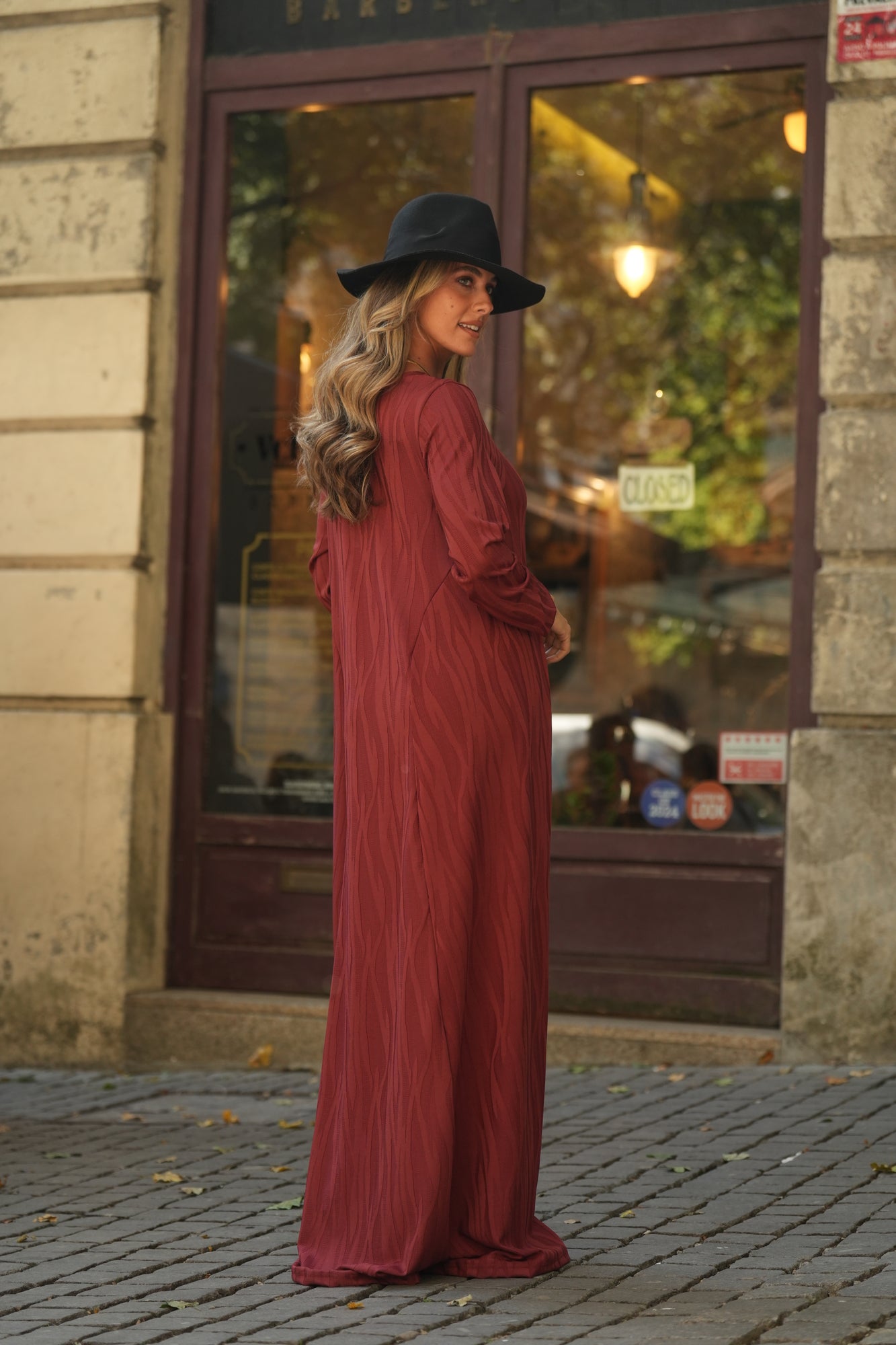 Vestido largo de punto