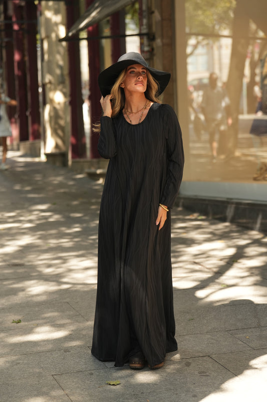 Vestido largo de punto