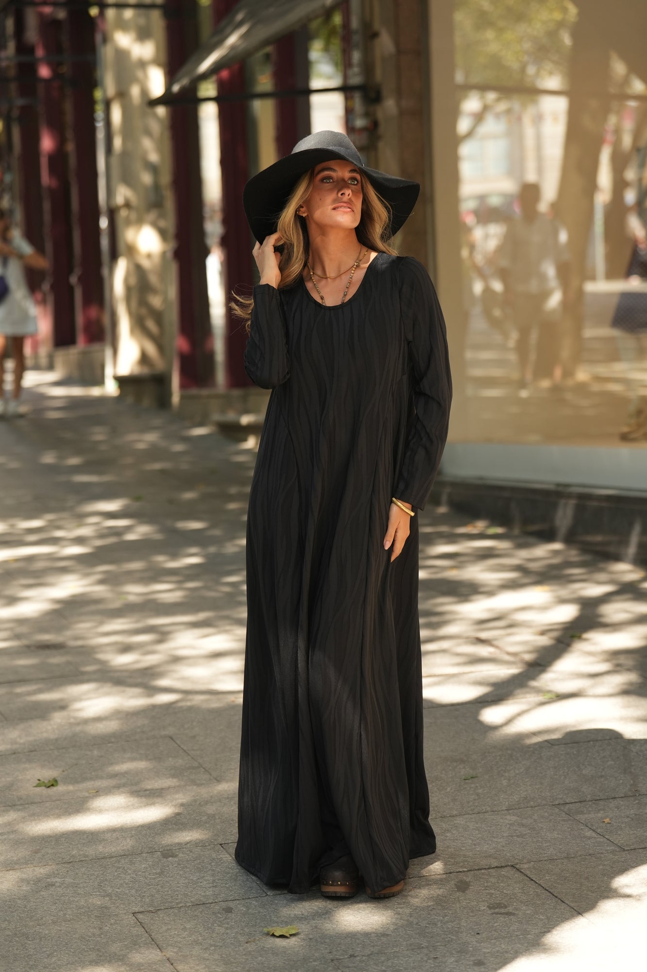 Vestido largo de punto