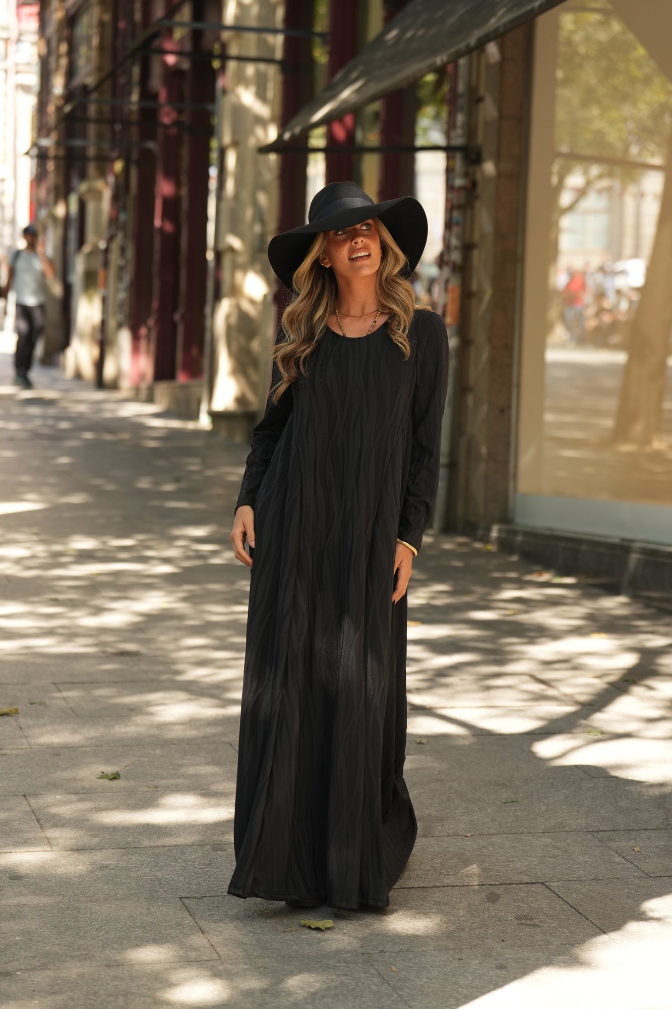 Vestido largo de punto