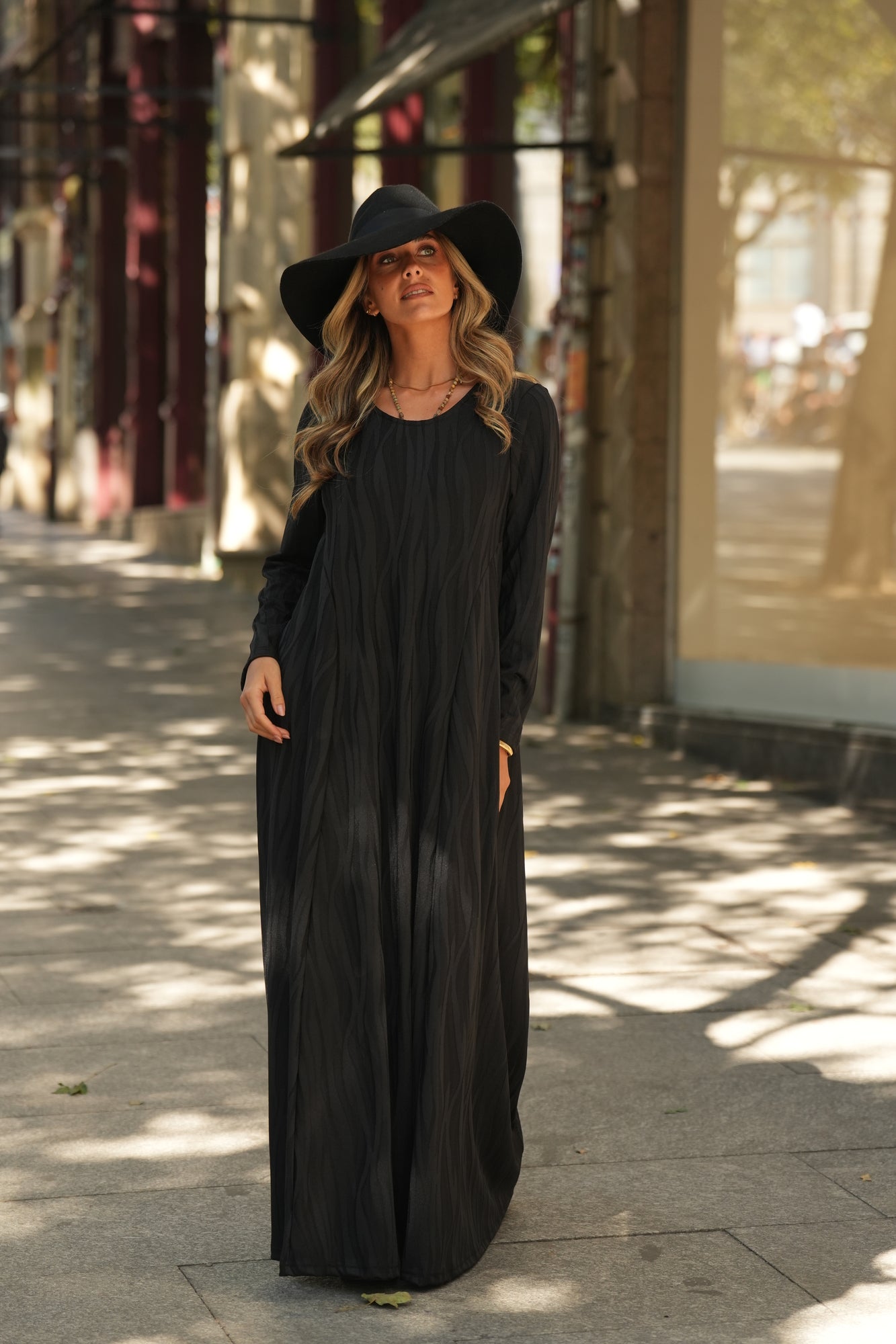 Vestido largo de punto