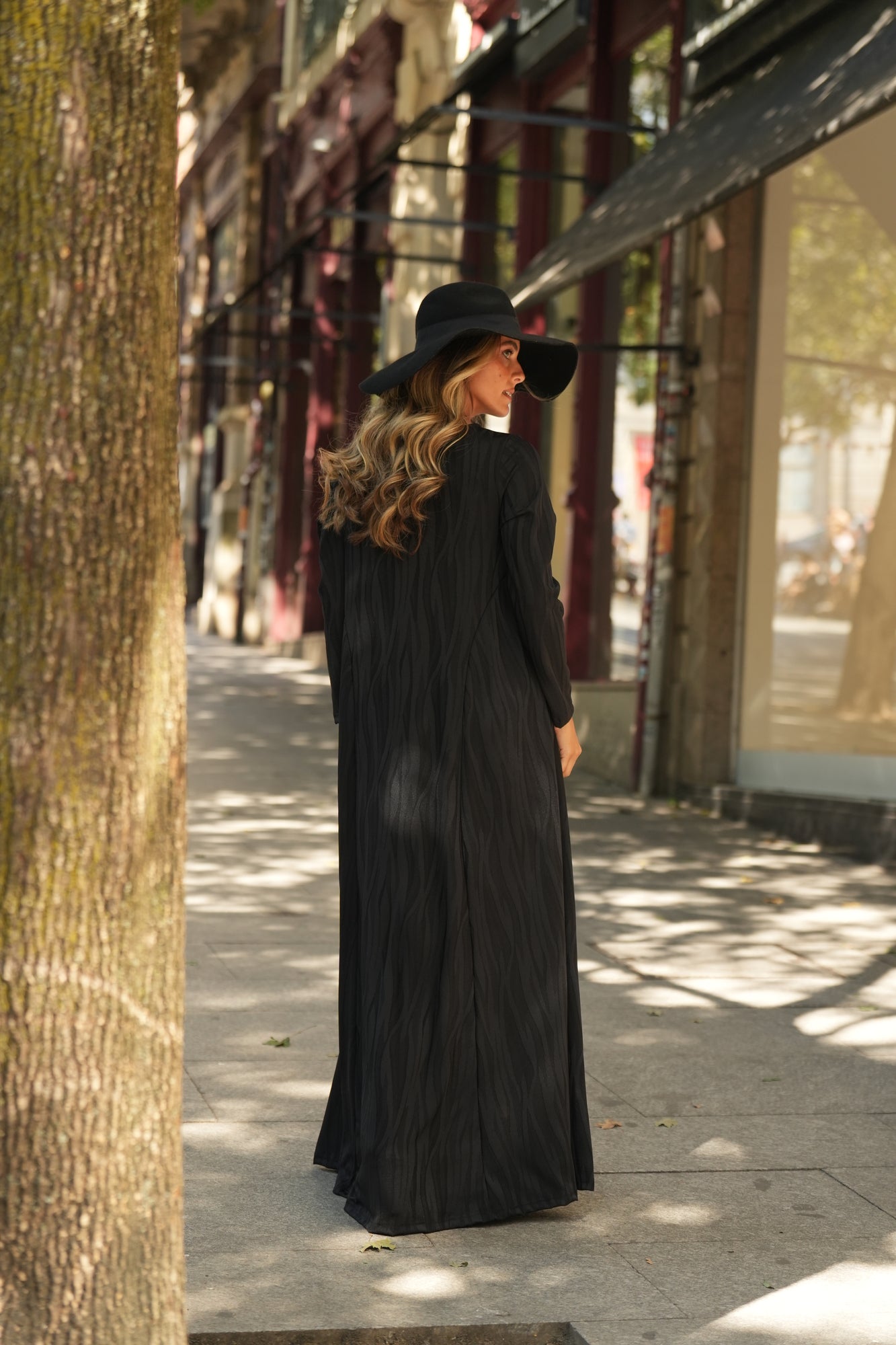 Vestido largo de punto