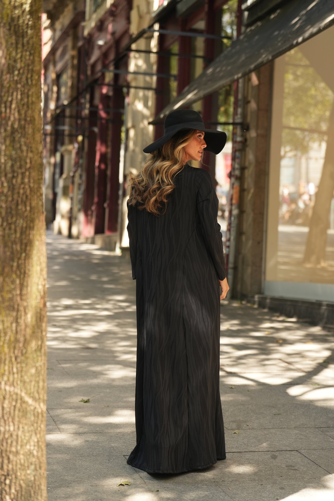 Vestido largo de punto