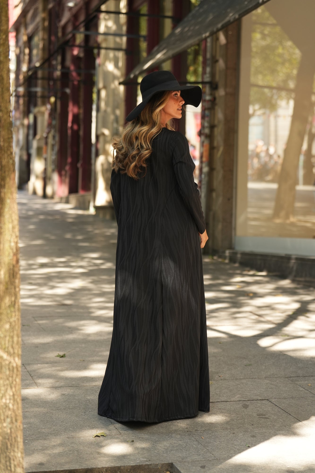 Vestido largo de punto