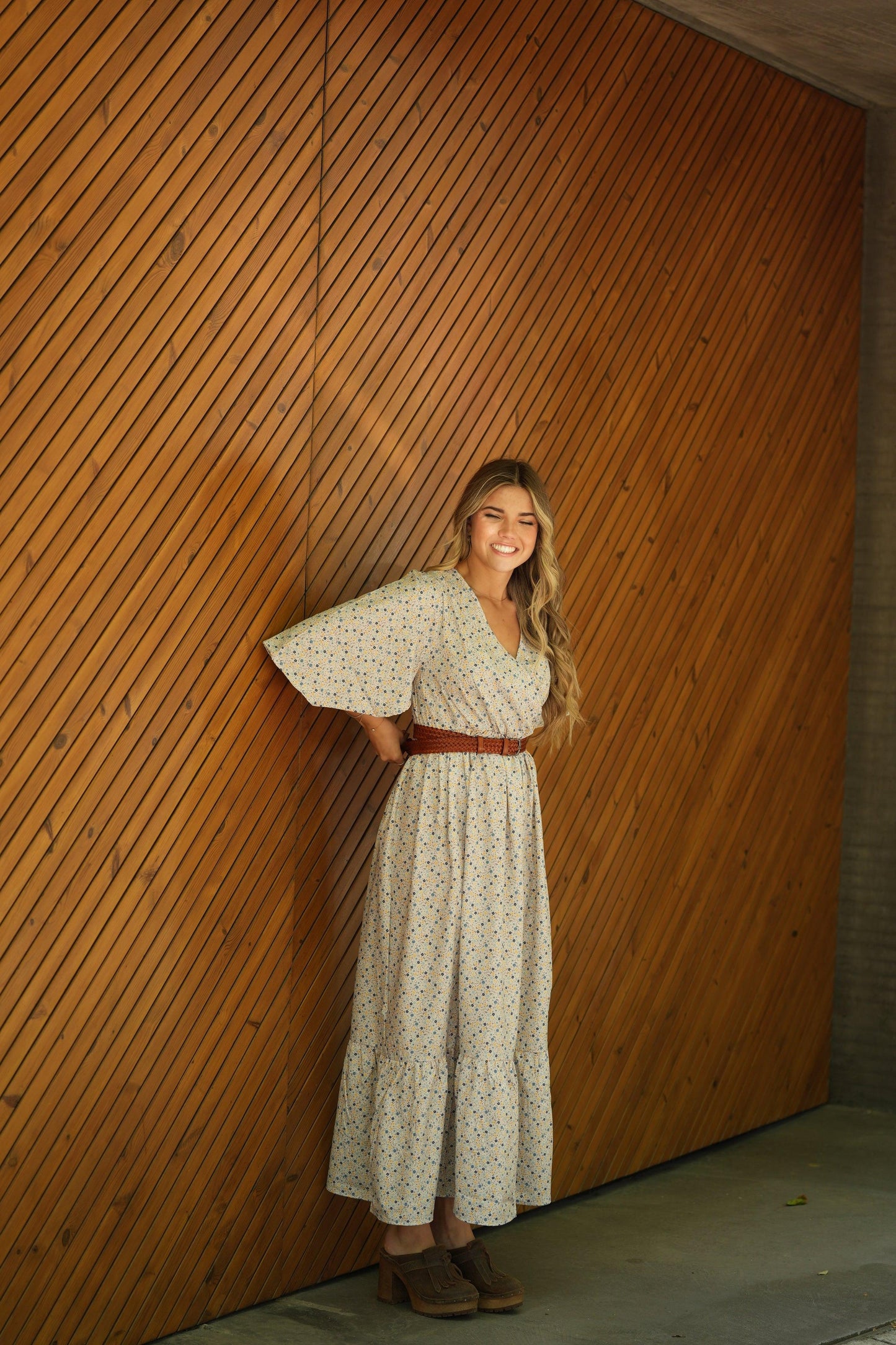 vestido largo floral