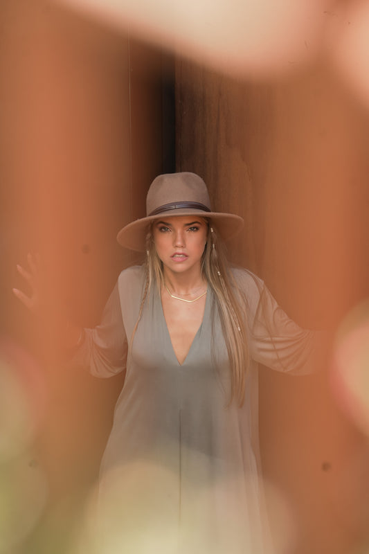 Vestido largo de punto