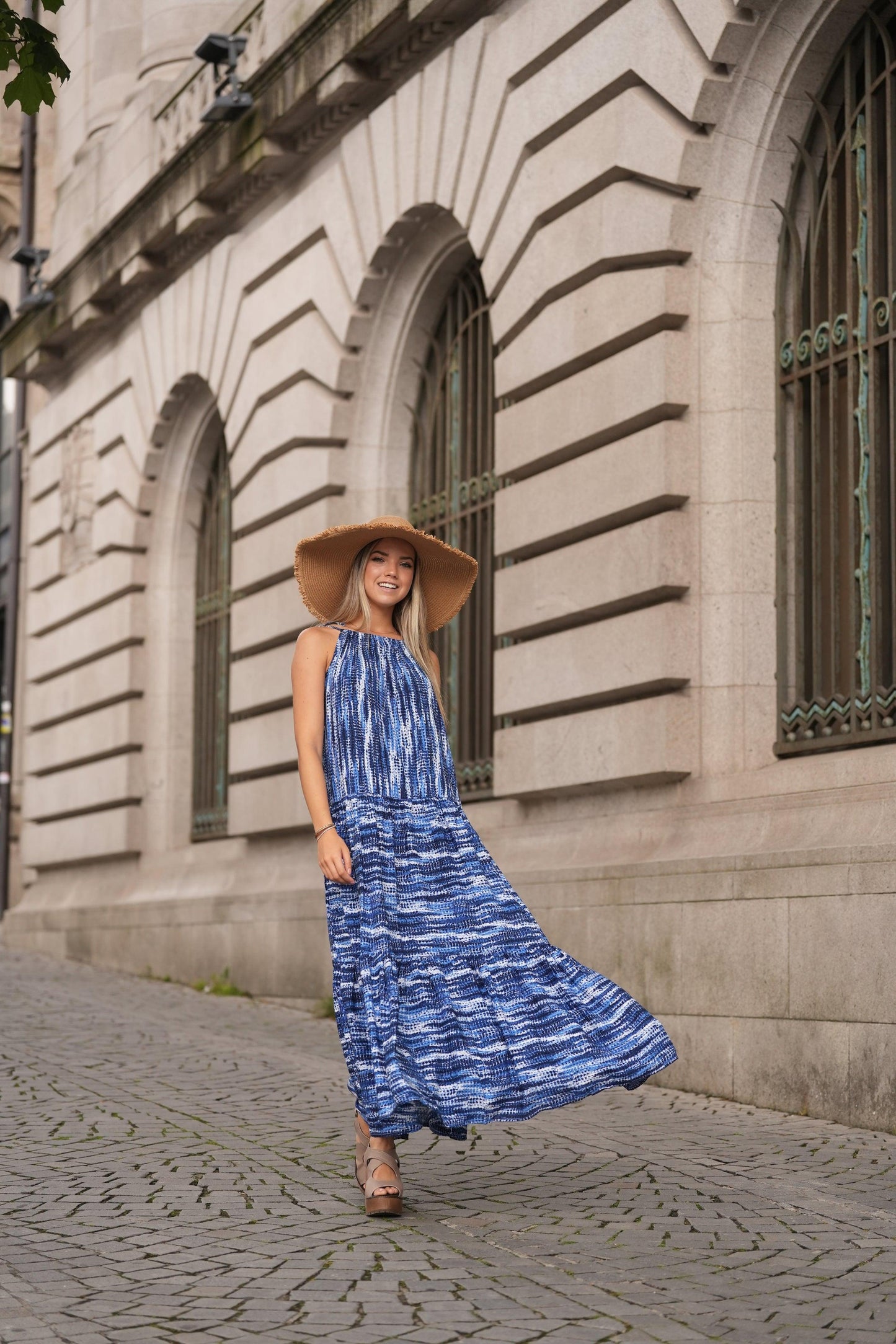 Vestido largo con tirantes