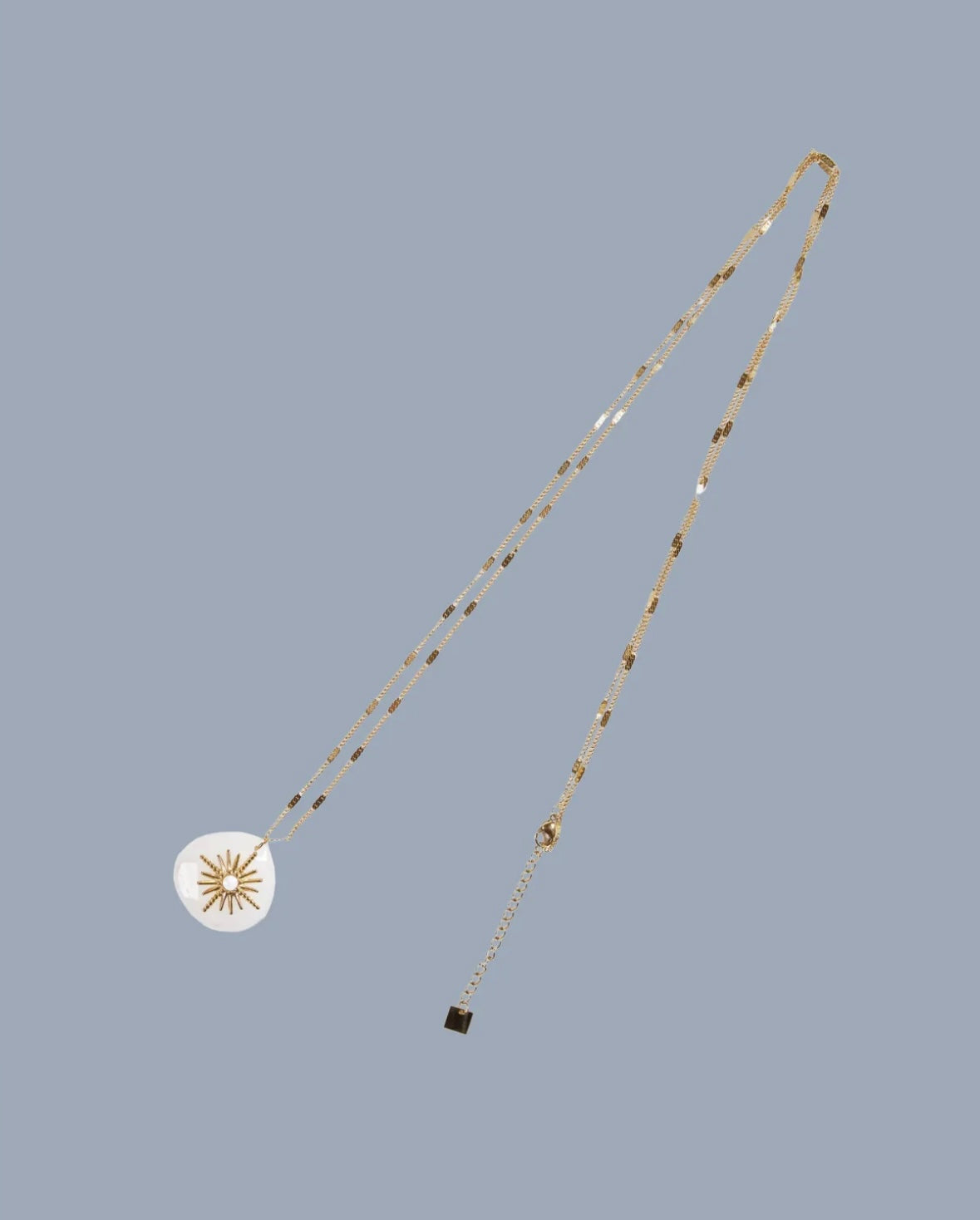 Collar largo con piedra