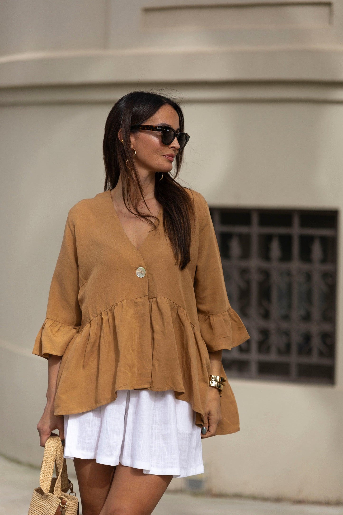 blusa con botones