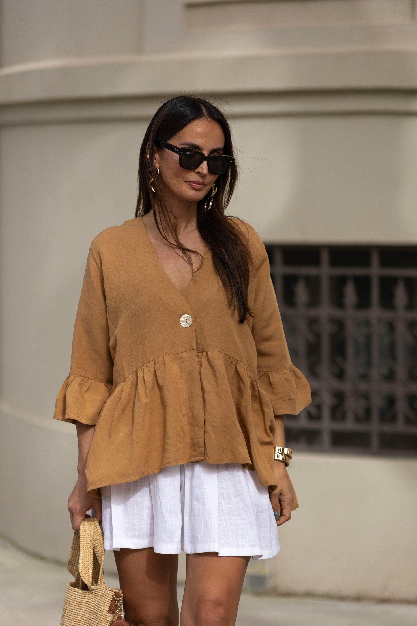 blusa con botones