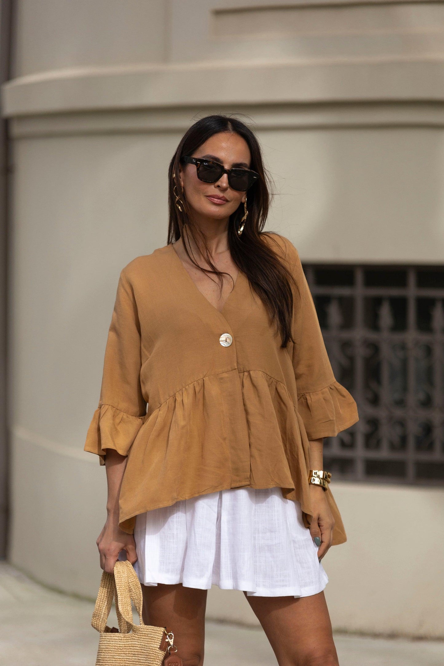 blusa con botones