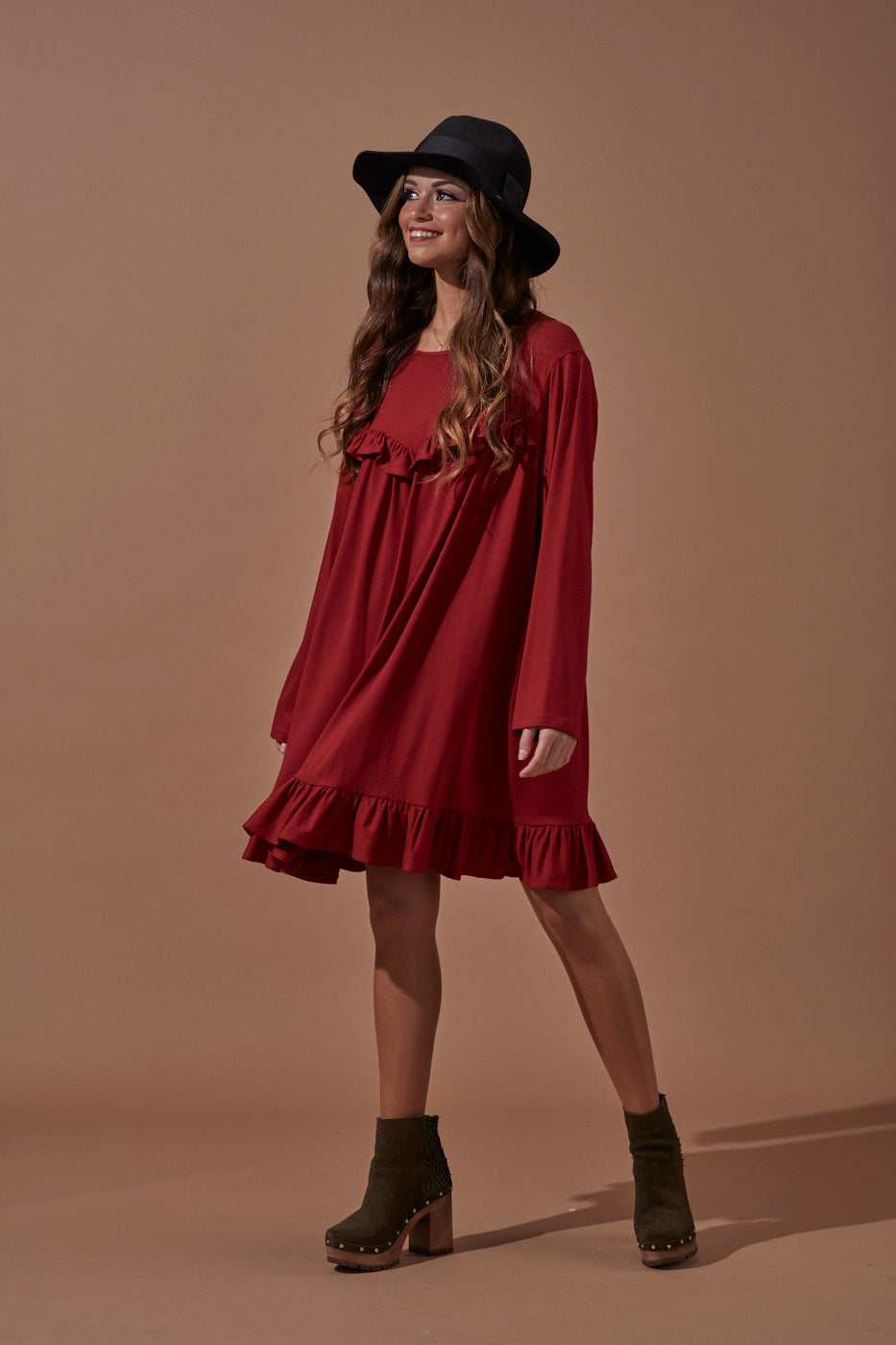 Vestido corto de punto