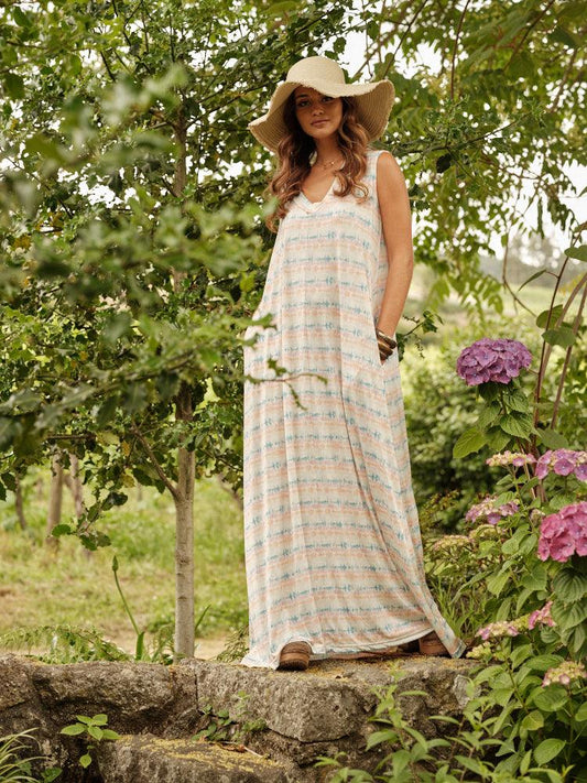 Vestido largo de punto