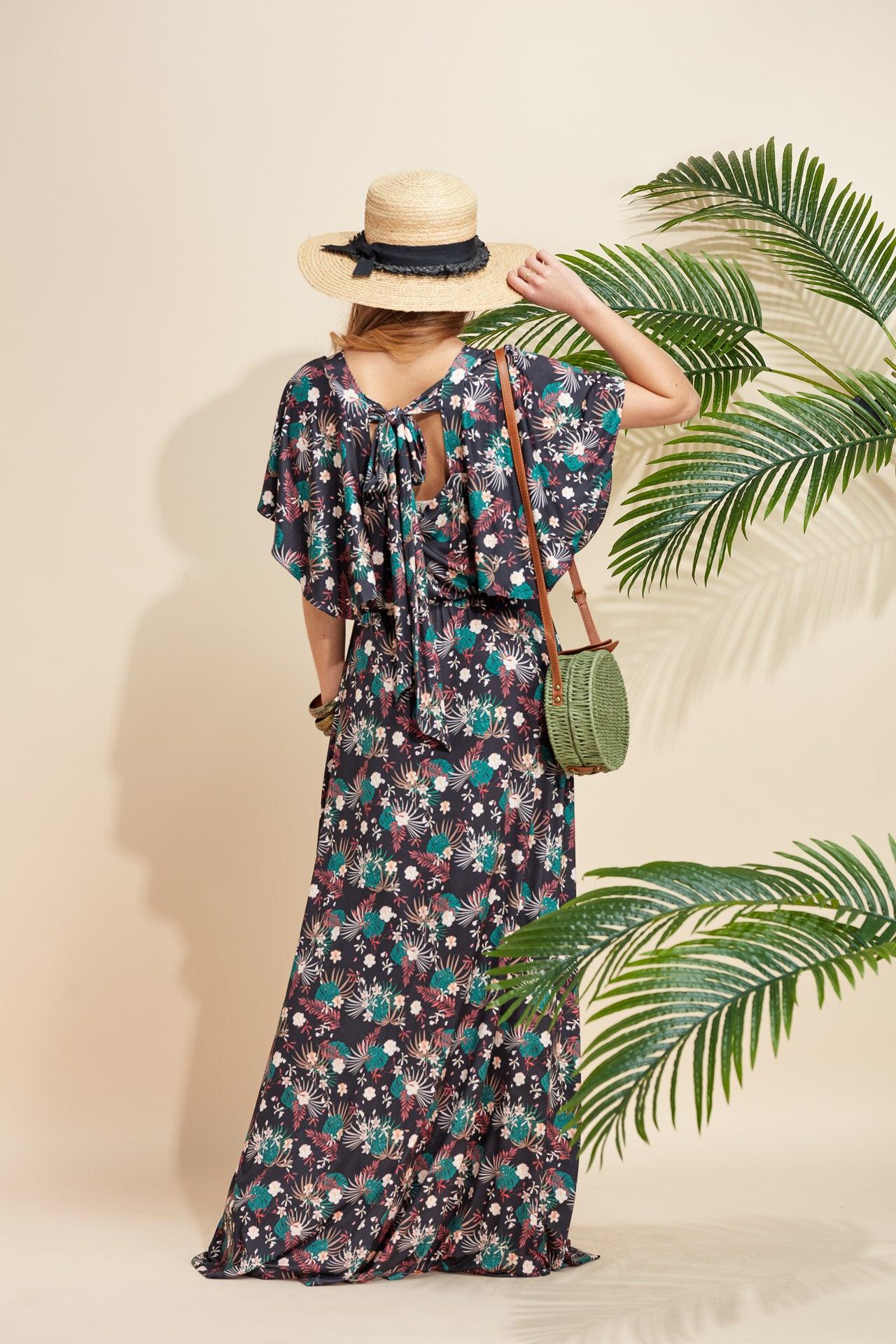 <transcy>Vestido con lazo</transcy>