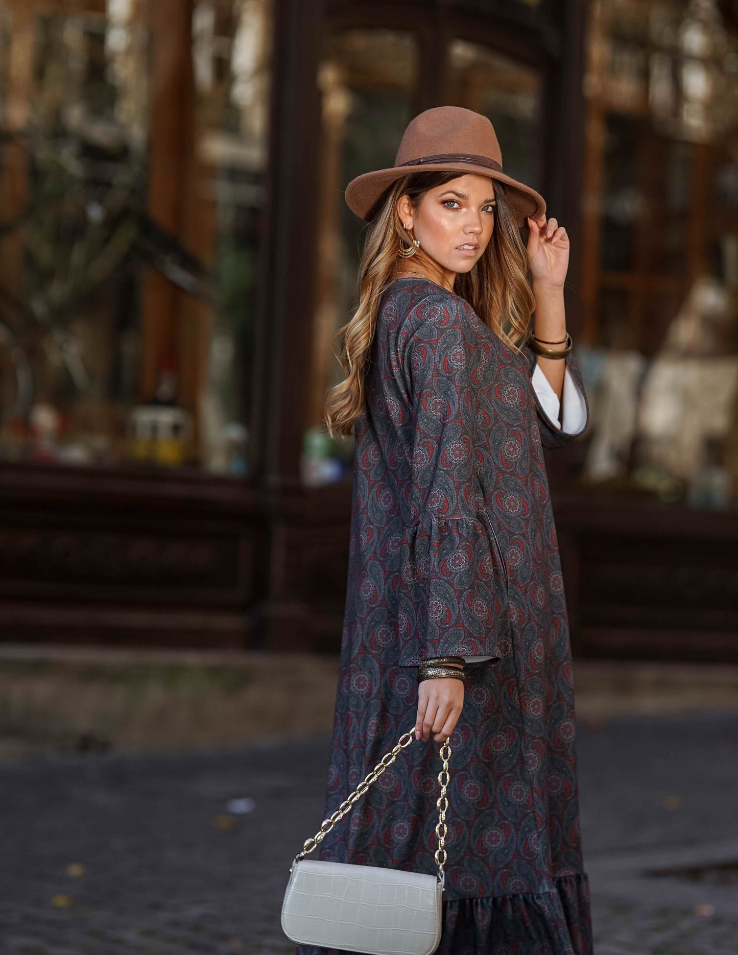 <transcy>Vestido largo estampado</transcy>