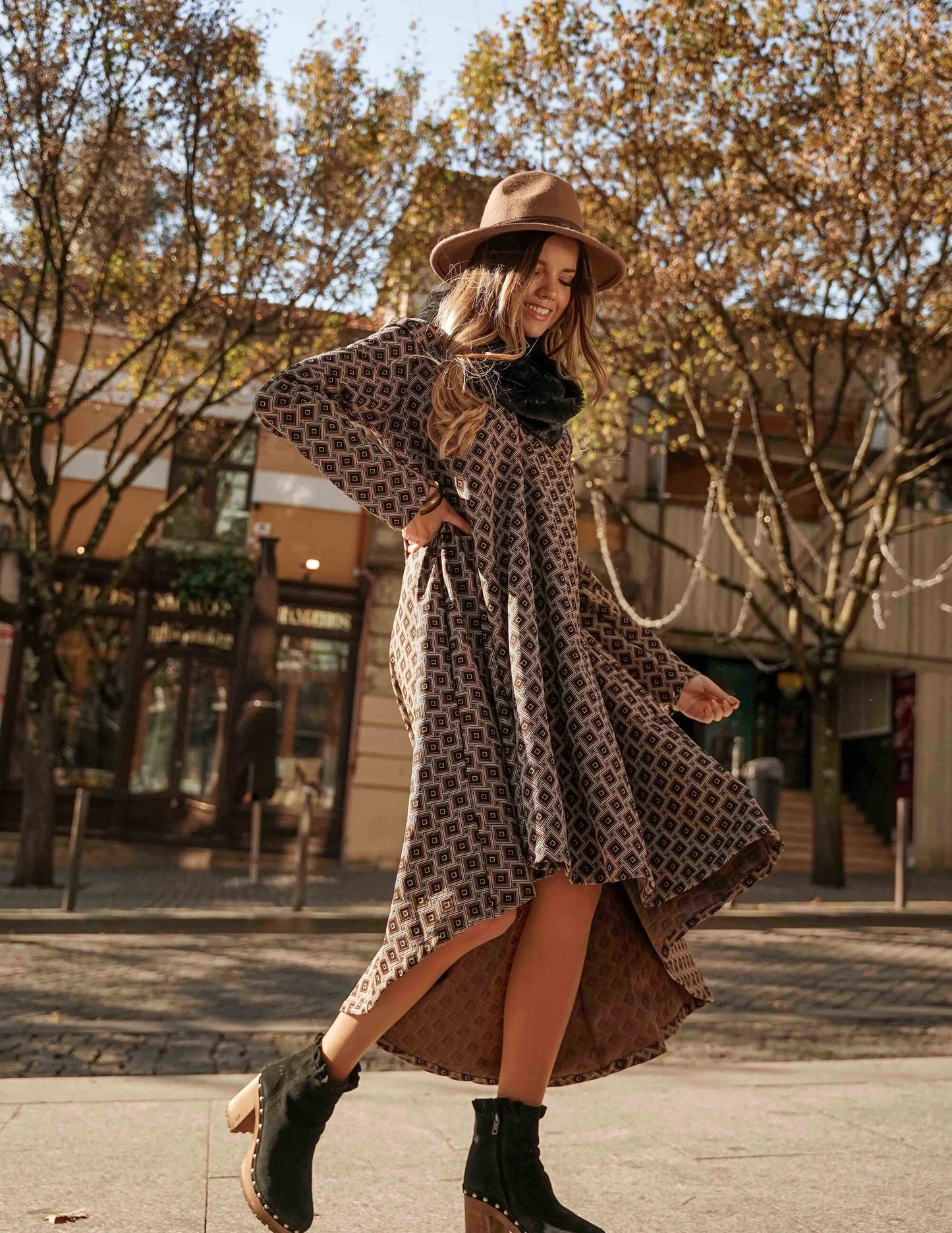 vestido largo asimétrico