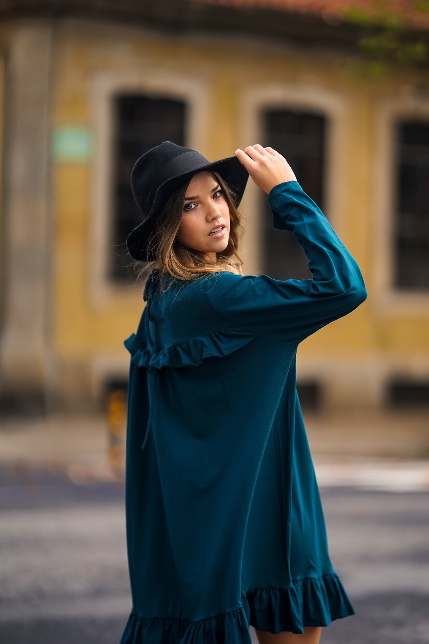 Vestido corto de punto