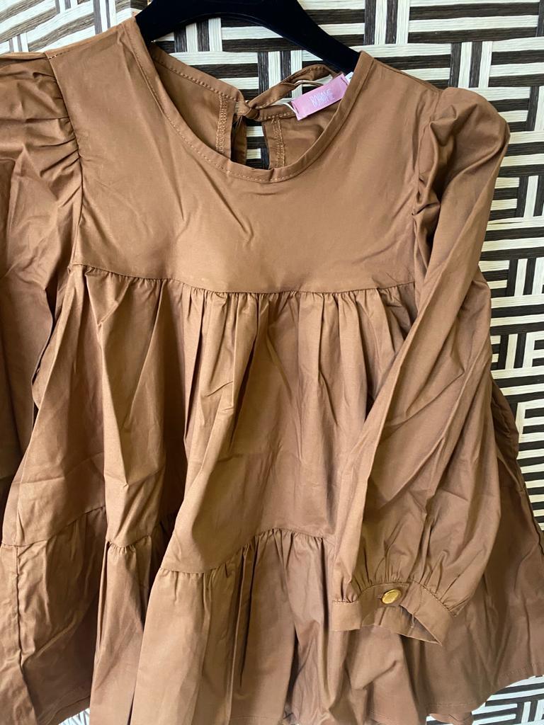 Blusa con manga globo
