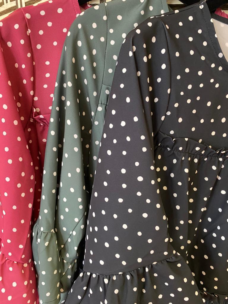 blusa con volantes