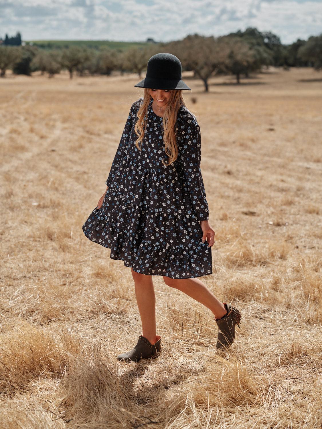 vestido corto estampado