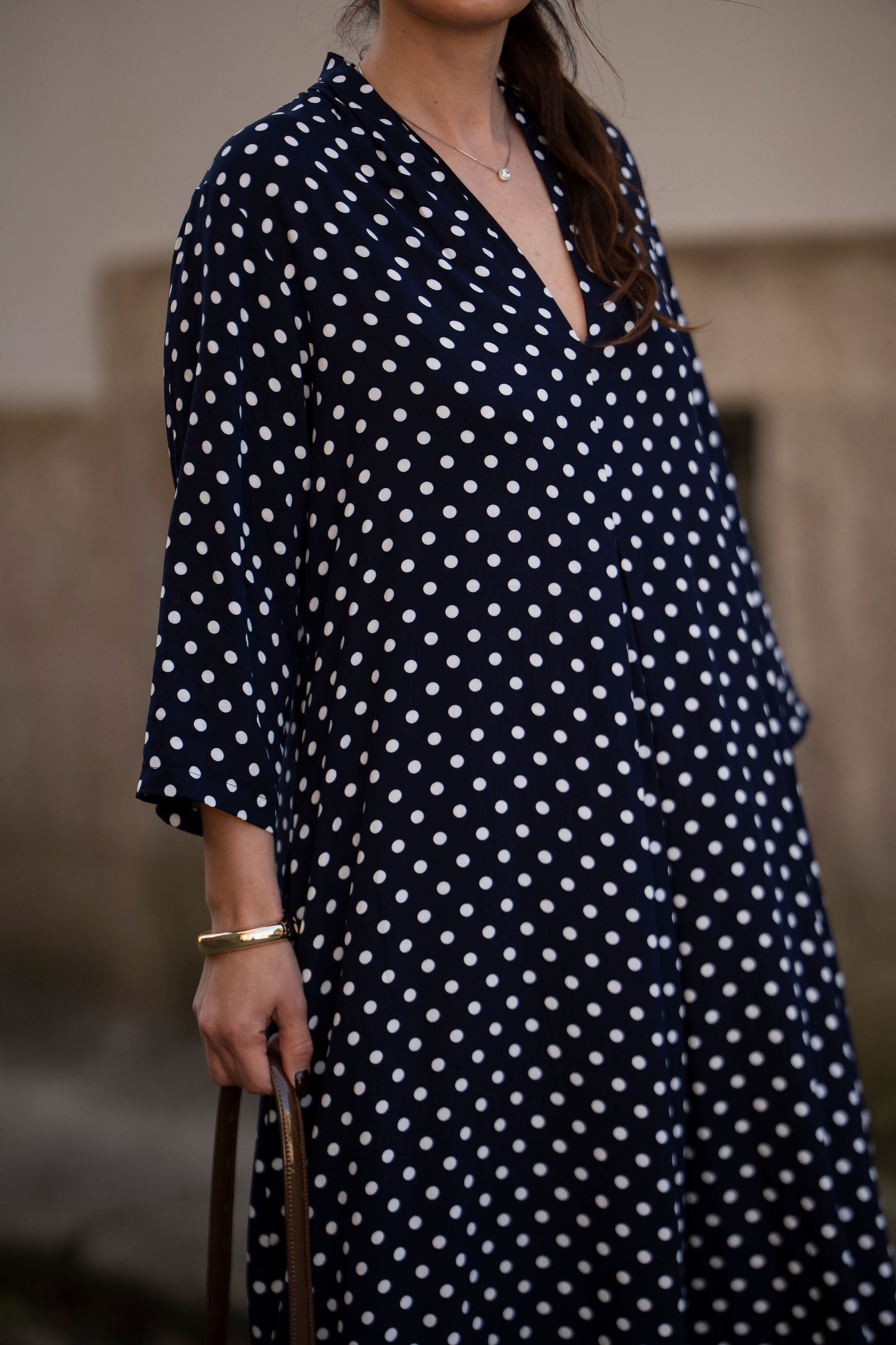 Vestido largo estampado