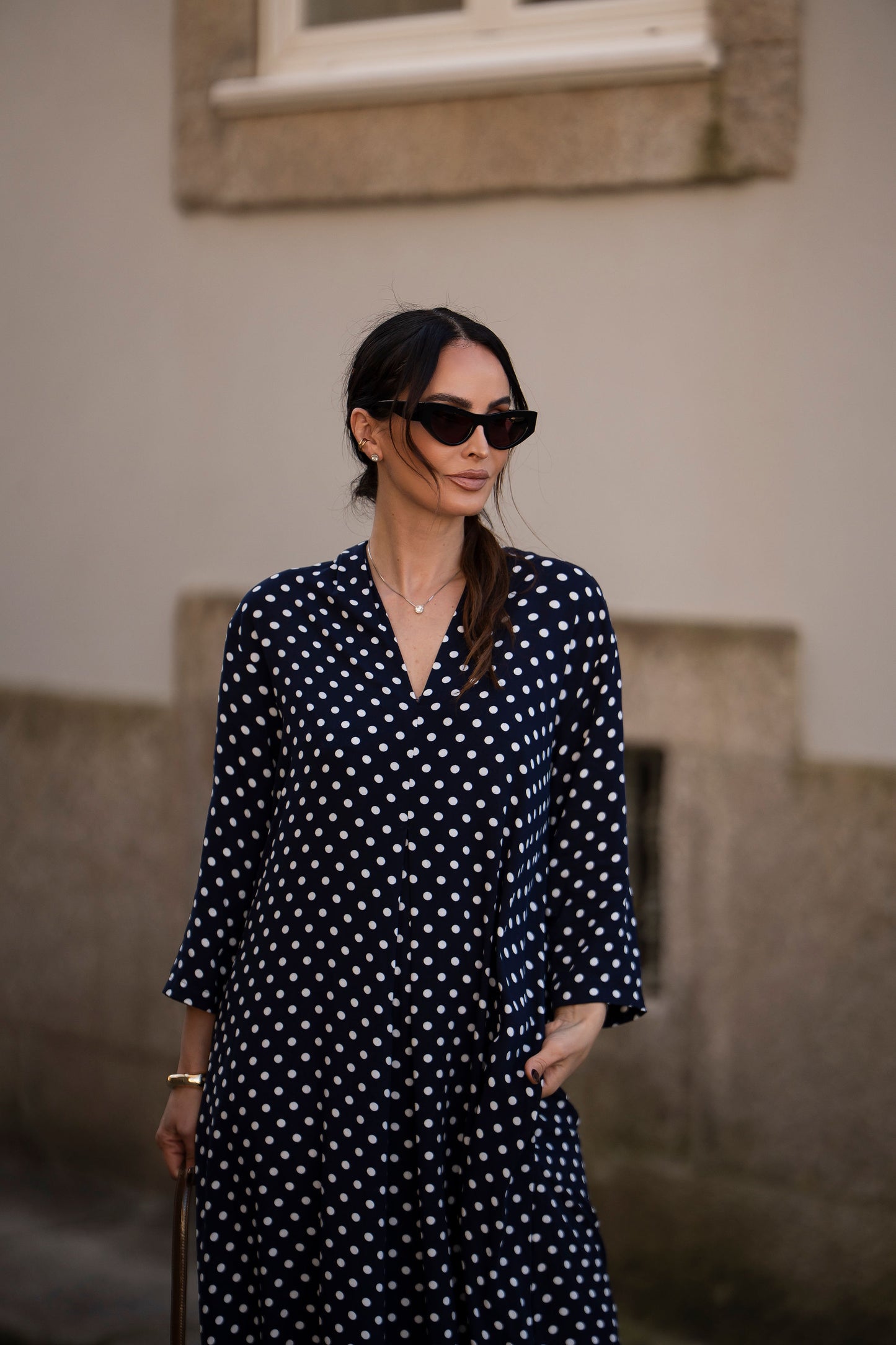 Vestido largo estampado