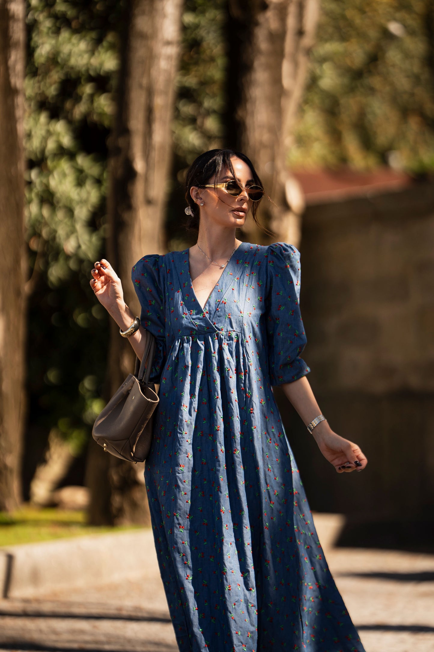 Vestido midi denim