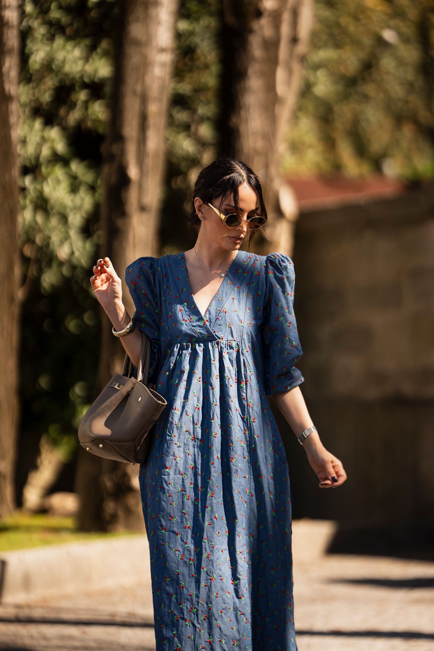 Vestido midi denim