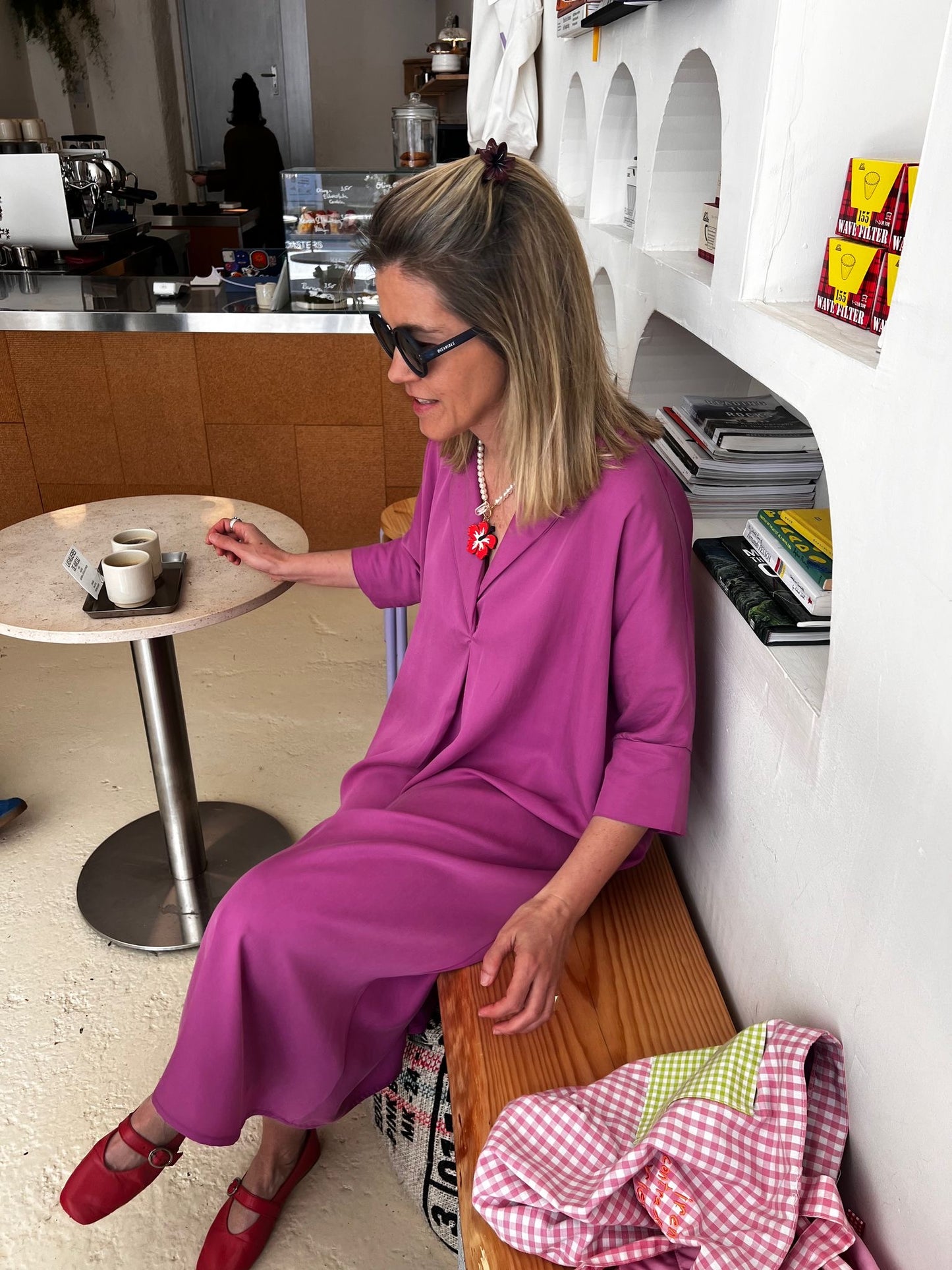 Vestido midi de viscosa
