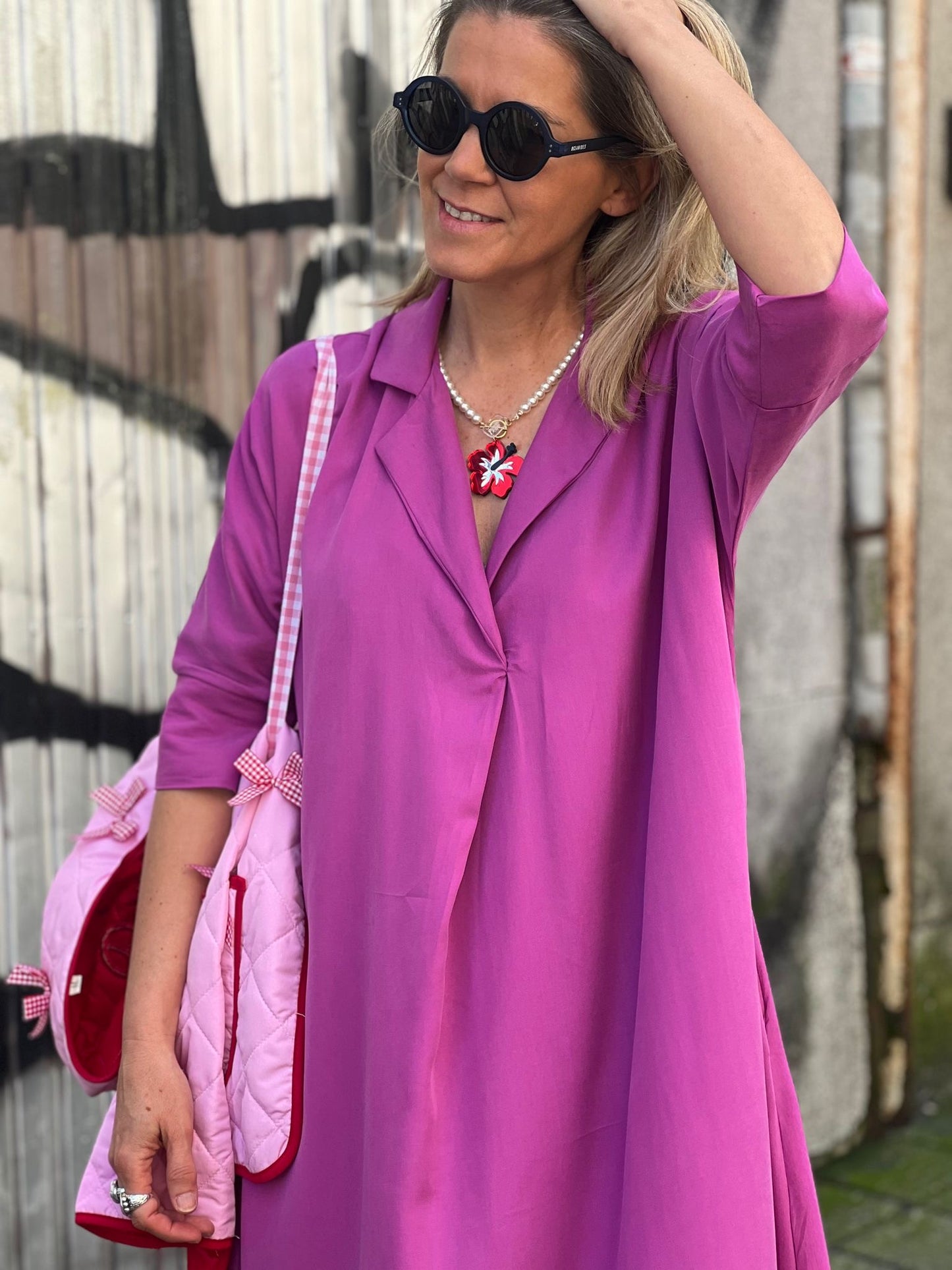 Vestido midi de viscosa