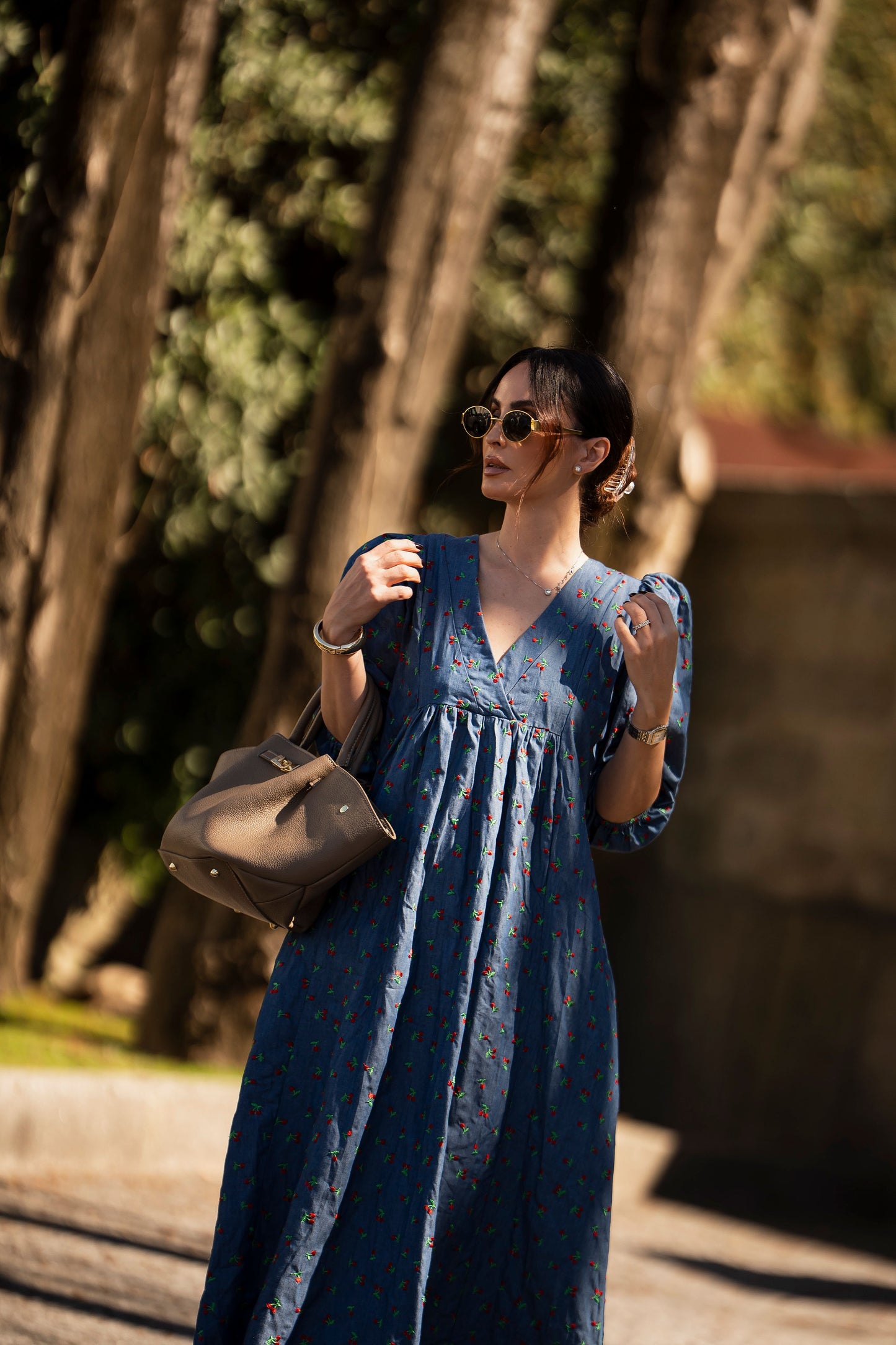 Vestido midi denim