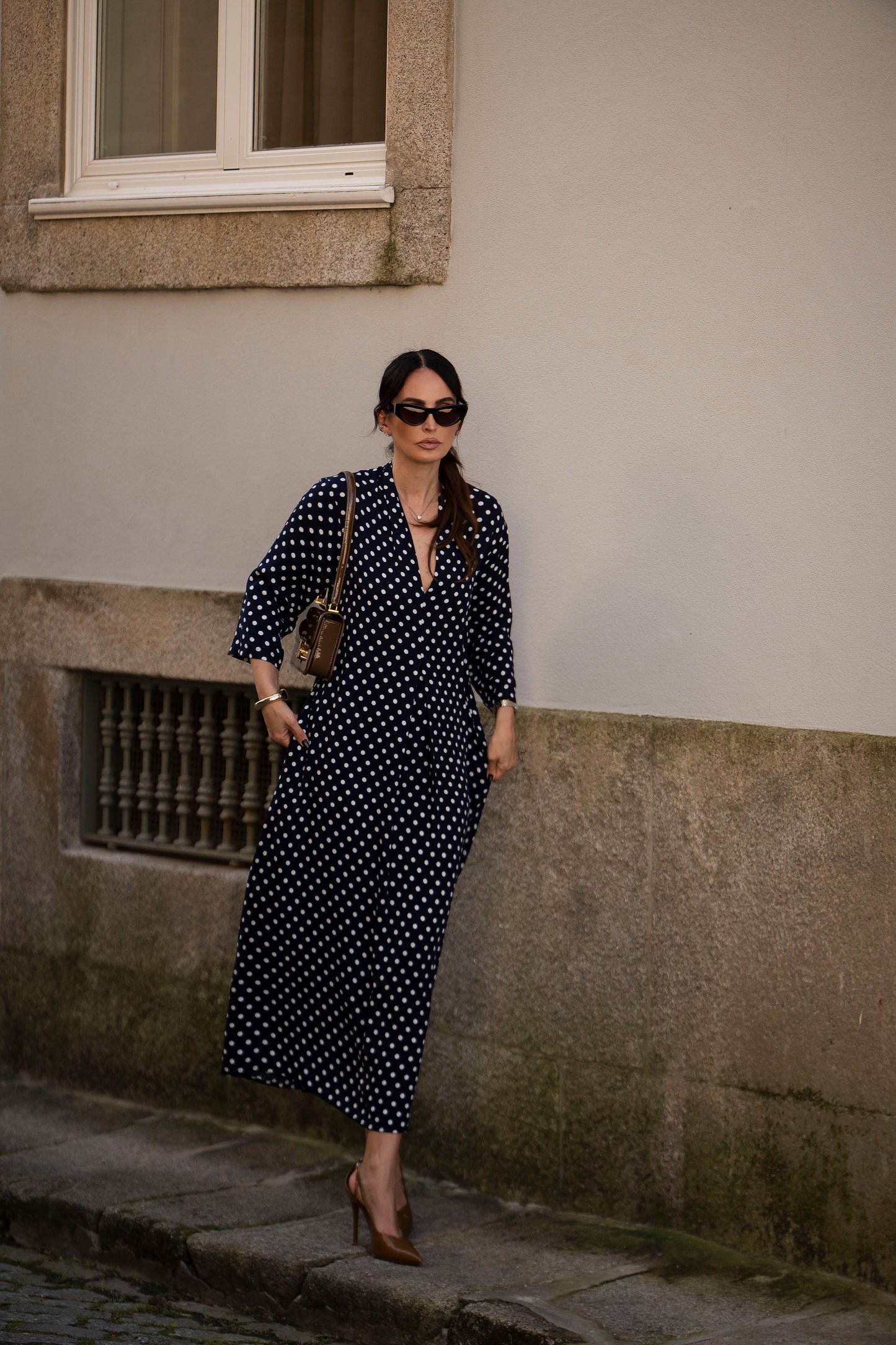 Vestido largo estampado