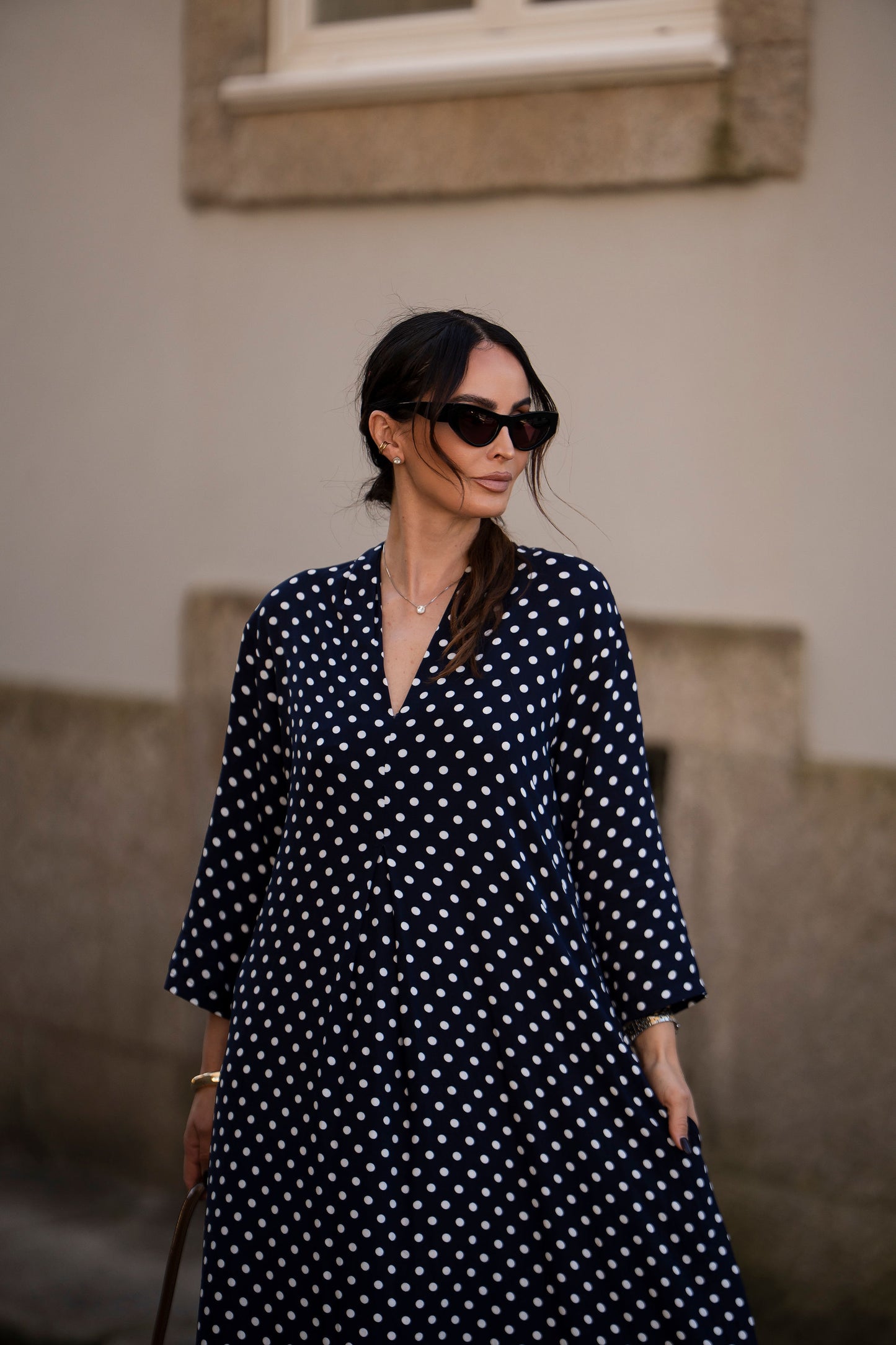 Vestido largo estampado