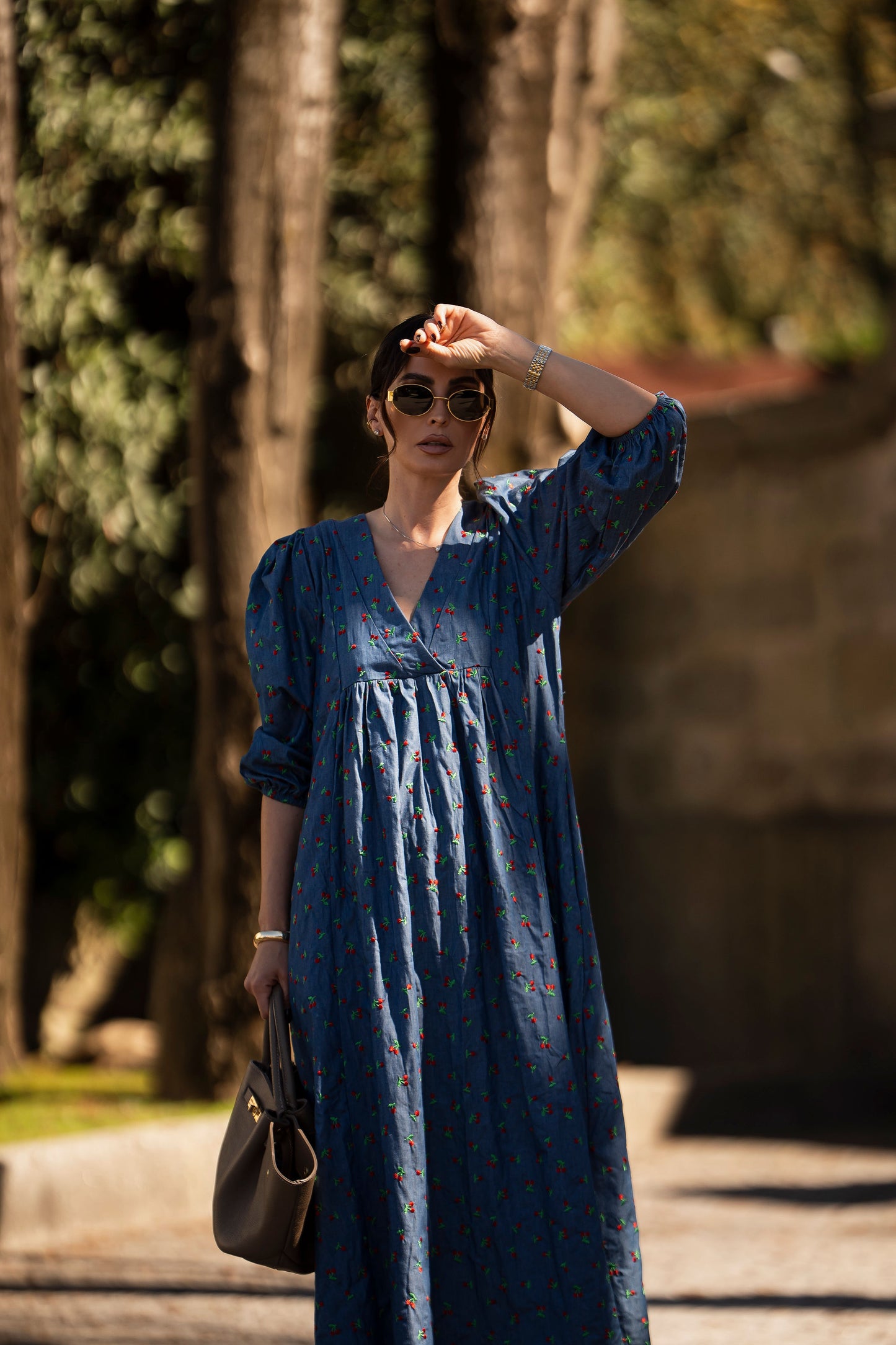 Vestido midi denim