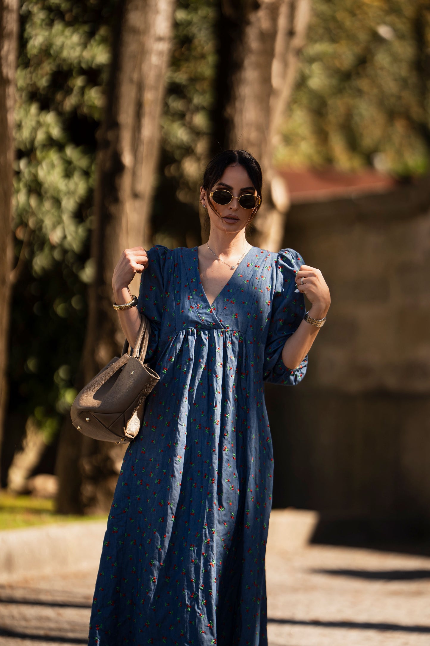Vestido midi denim
