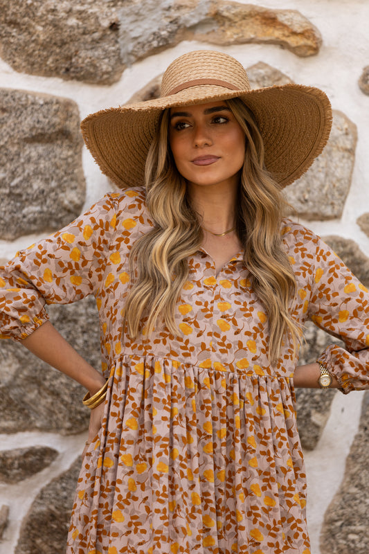 Sombrero efecto paja